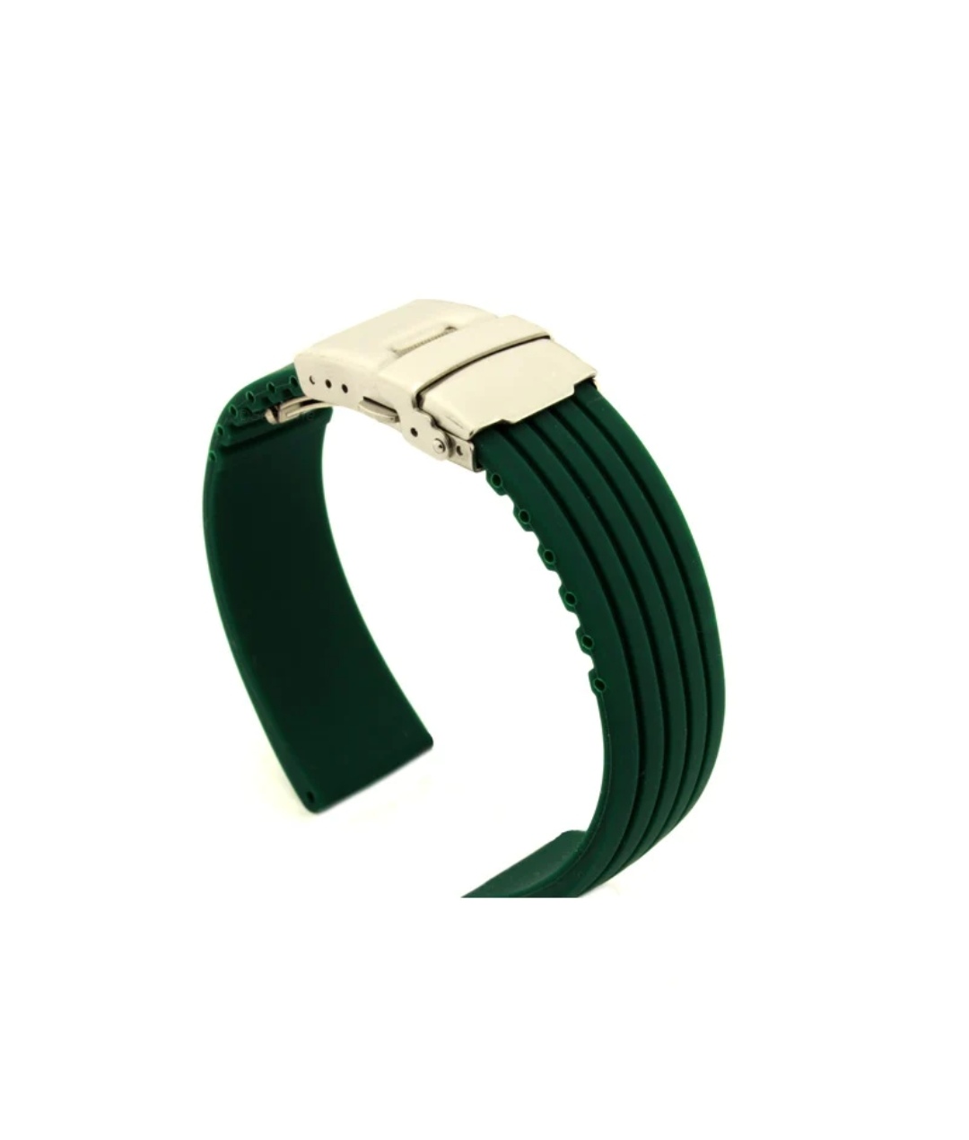 DIVER SILICONE RUBBER STRAP GREEN