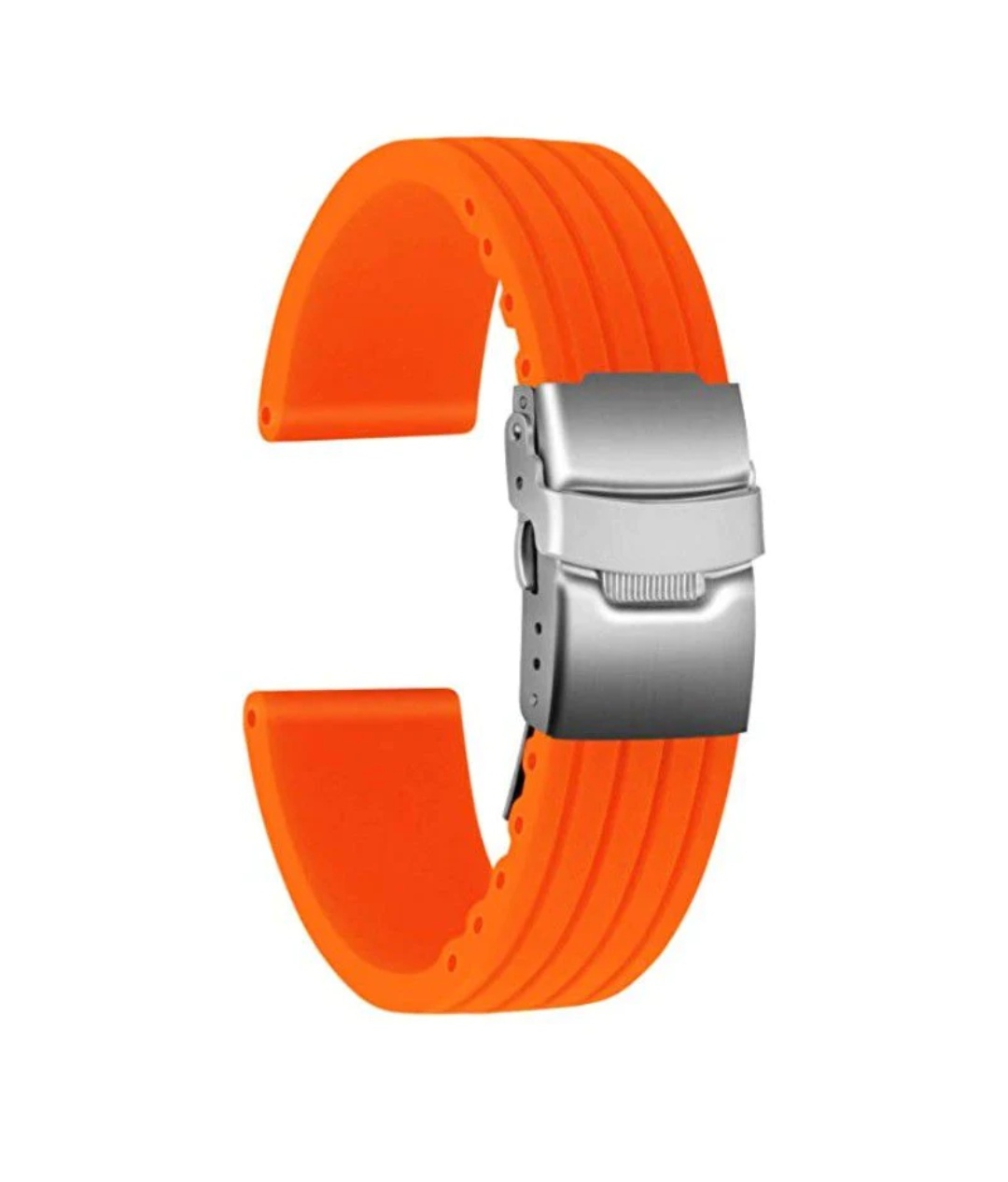 DIVER SILICONE RUBBER STRAP ORANGE