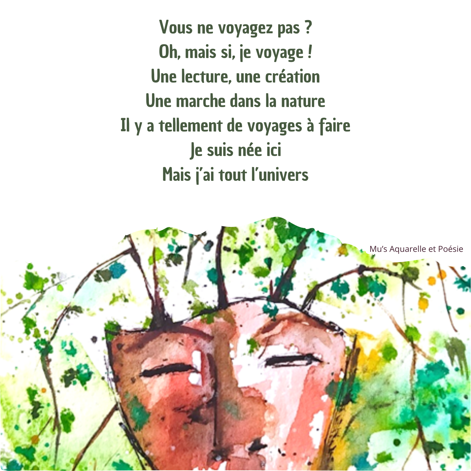 Aquarelle et poésie