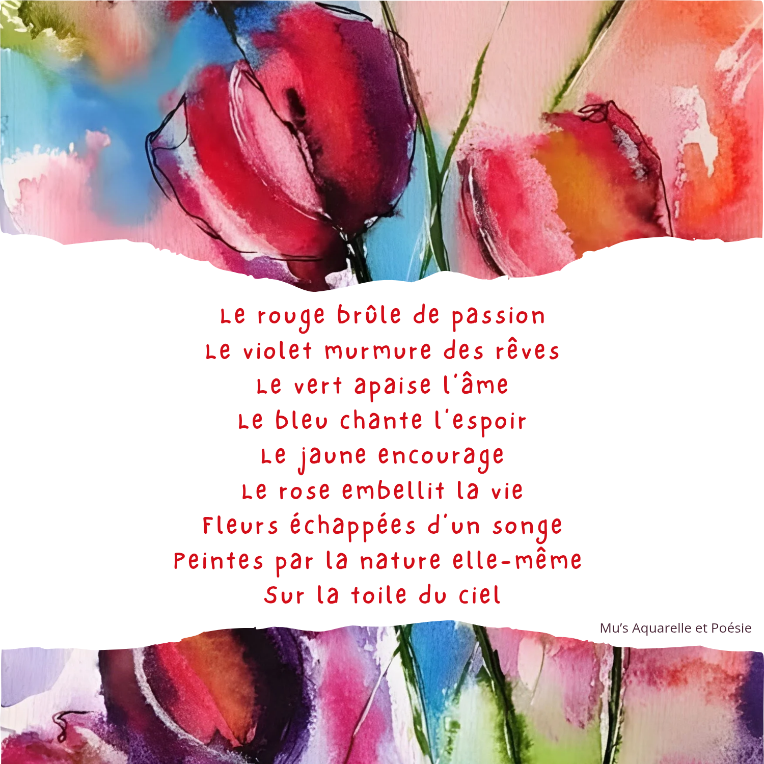 Aquarelle et poésie