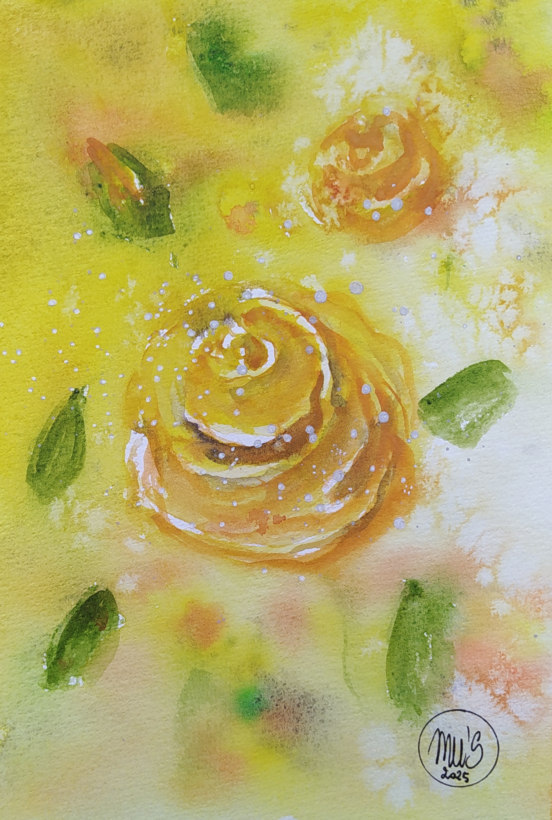 Portrait de rose en feu