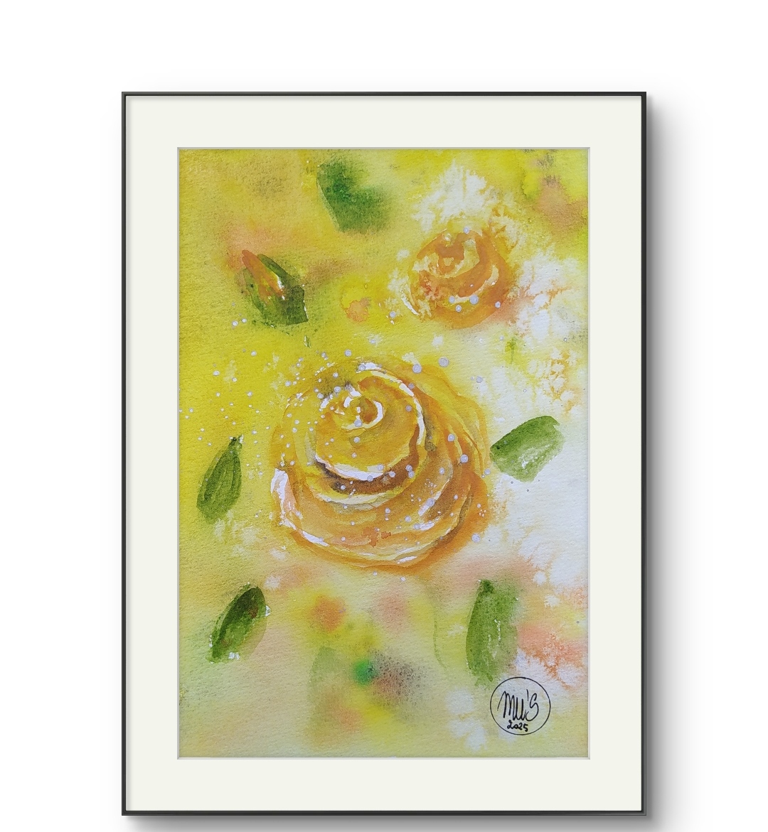 Portrait de rose en feu