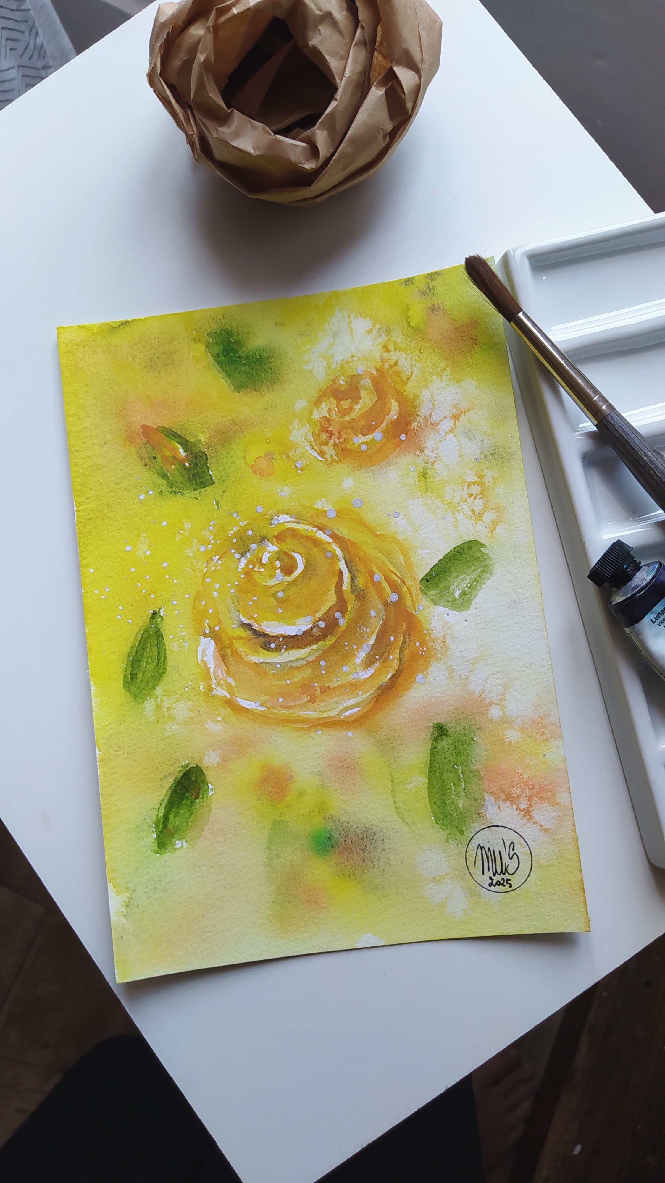 Portrait de rose en feu