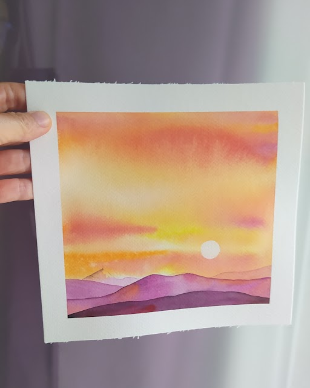 Coucher de soleil sur le Puy de Dôme