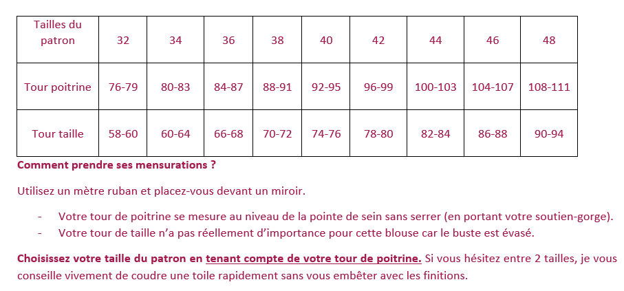 BLOUSE PAPILLON - PDF