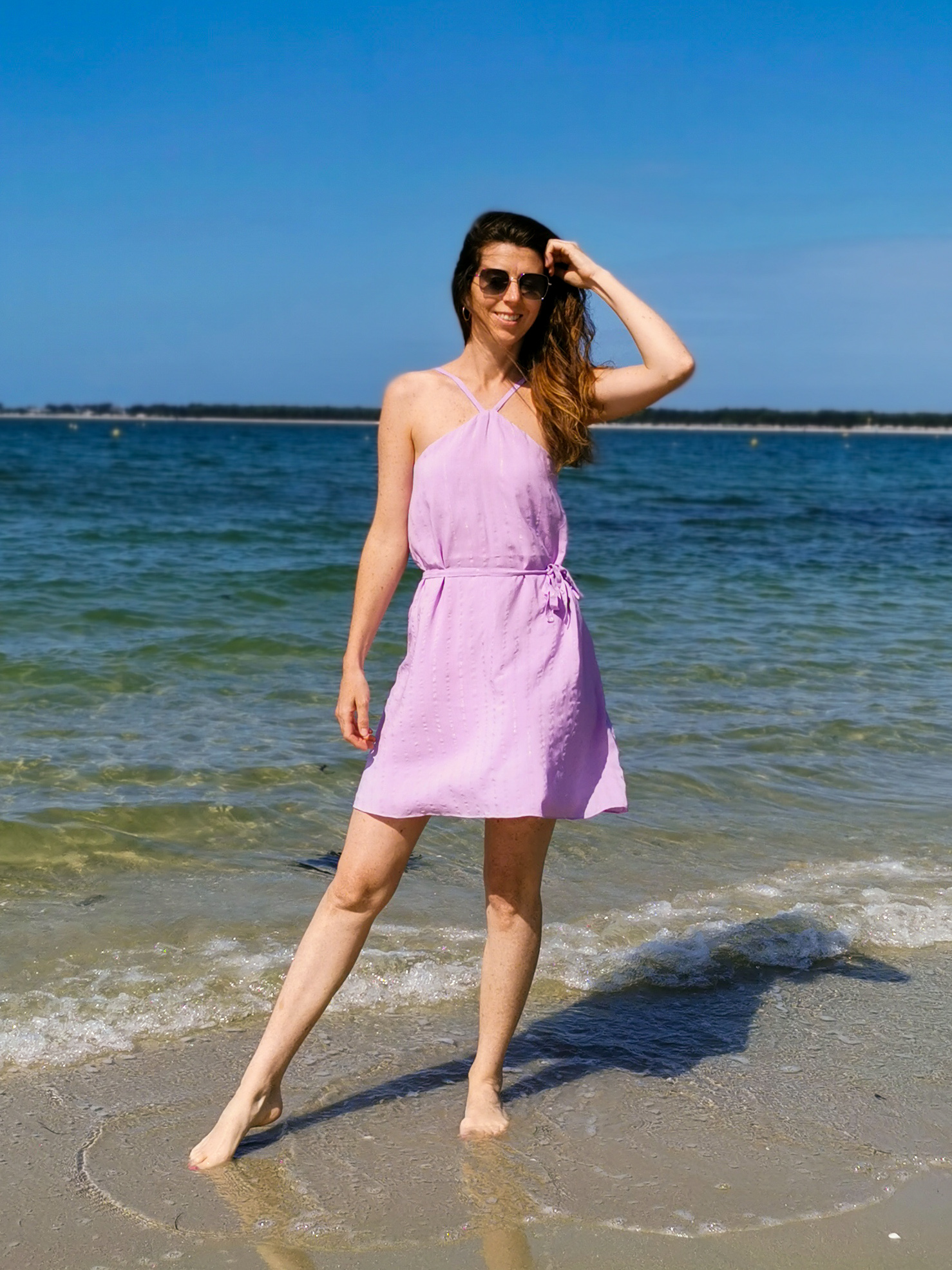 TOP/ROBE ROSY  - POCHETTE