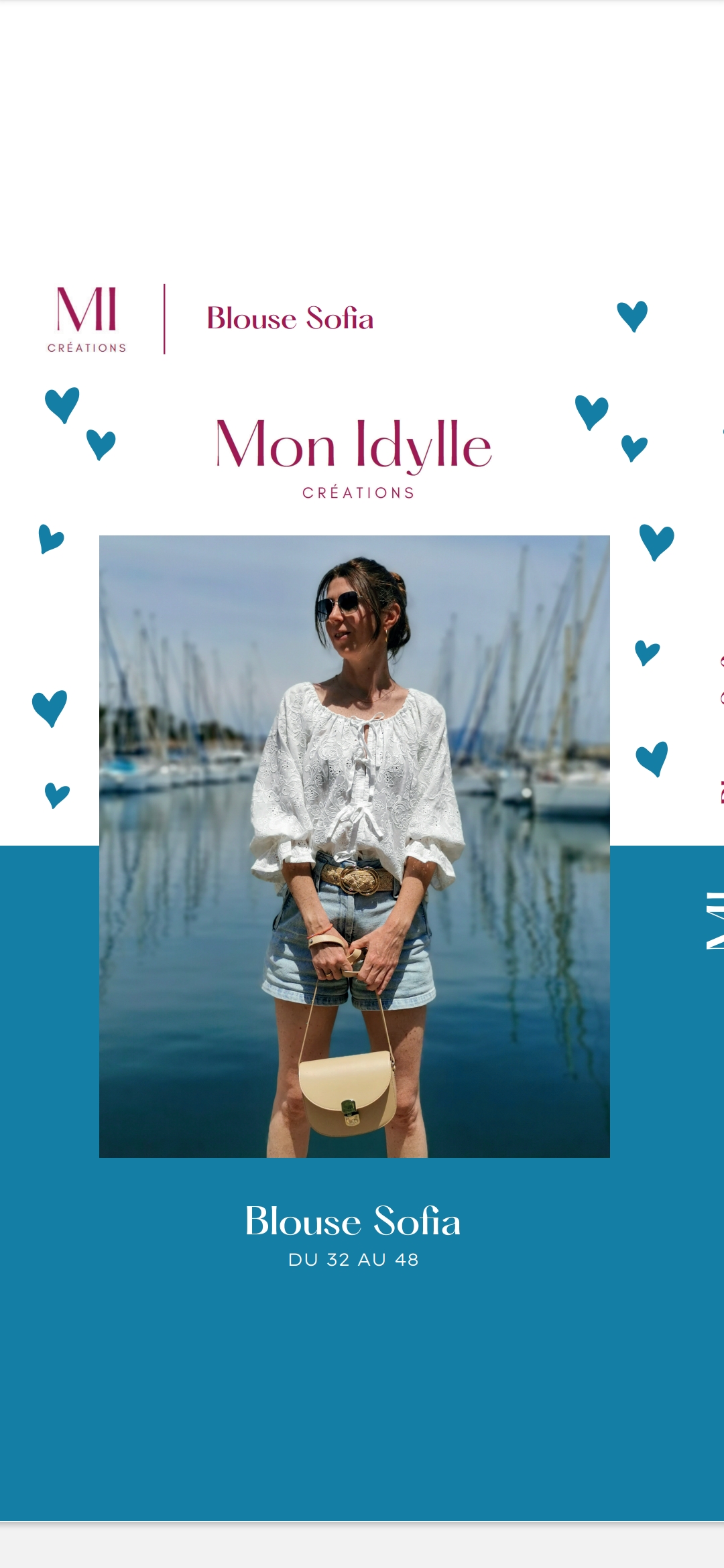 BLOUSE / CROPTOP SOFIA - POCHETTE
