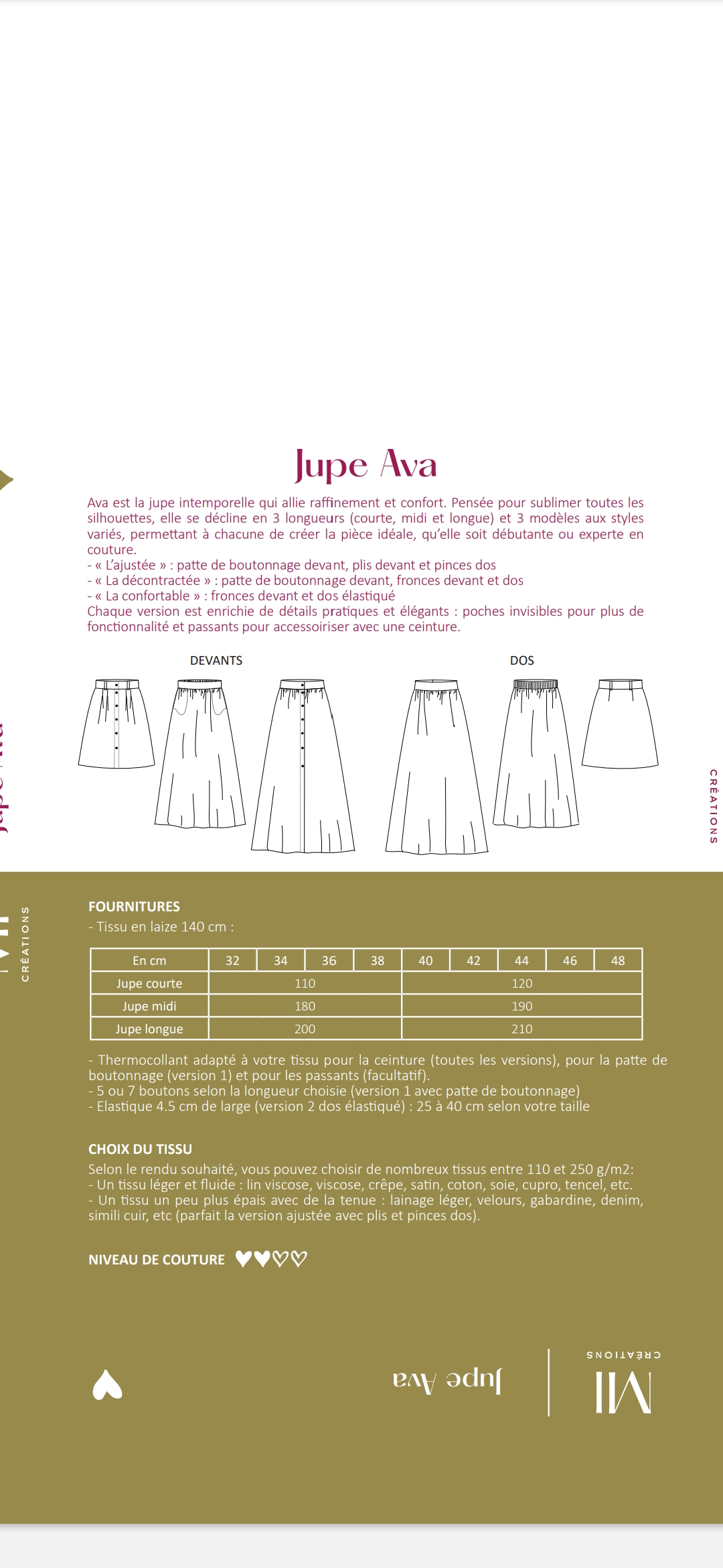 JUPE AVA - POCHETTE