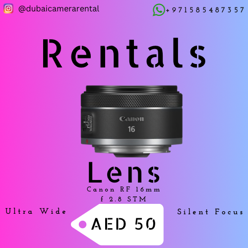 Camera Lens Canon RF 16mm f2.8 for Rent