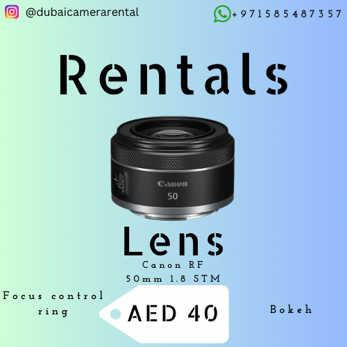 Camera Lens Canon RF 50mm f1.8 for Rent