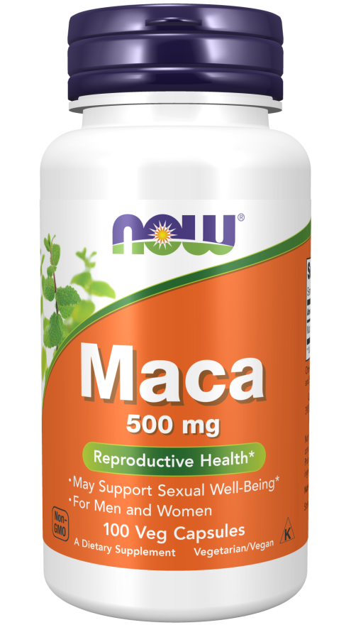 NOW Maca 500mg 100 Veg. Capsules