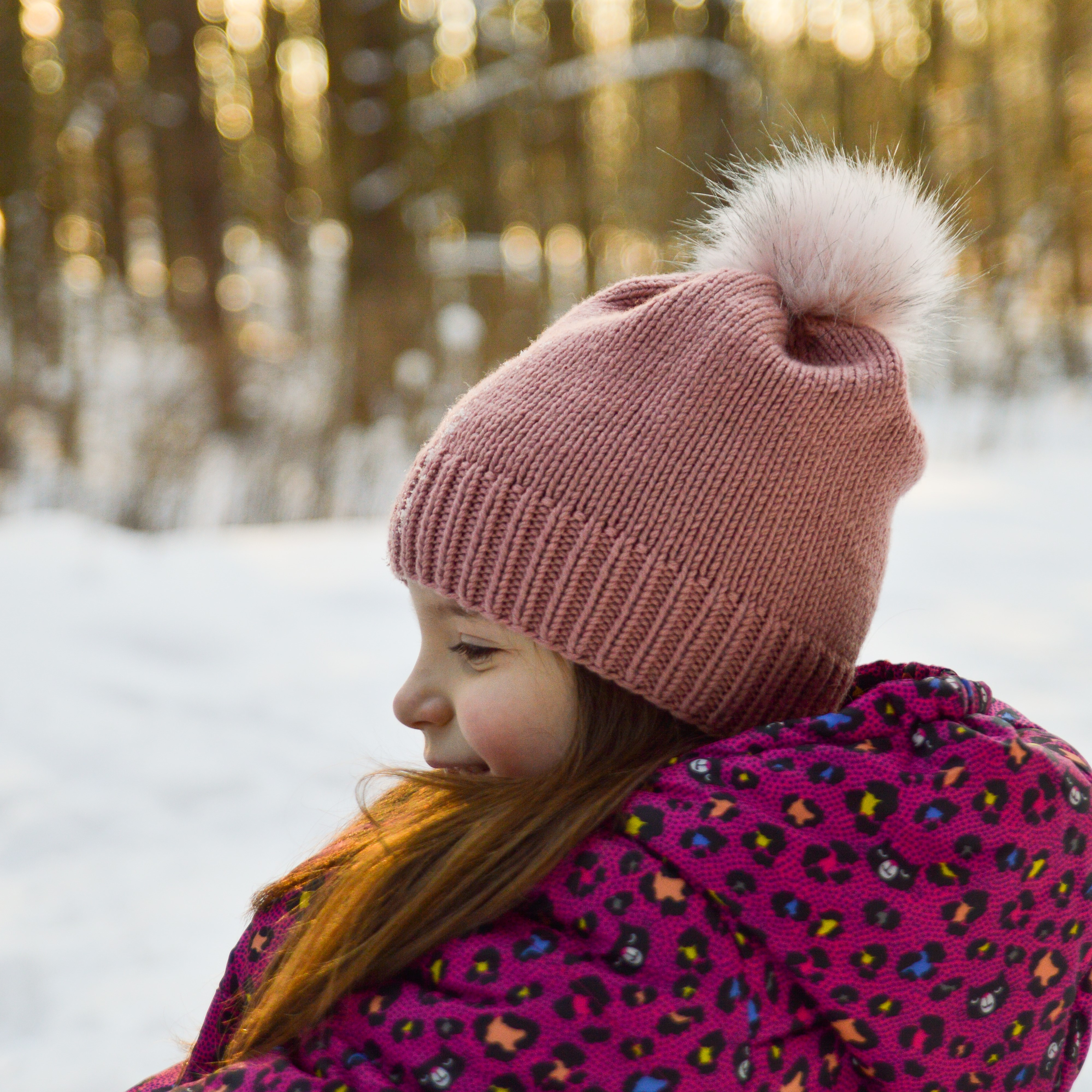 Merino vilnos kepurė su mažu bumbulu