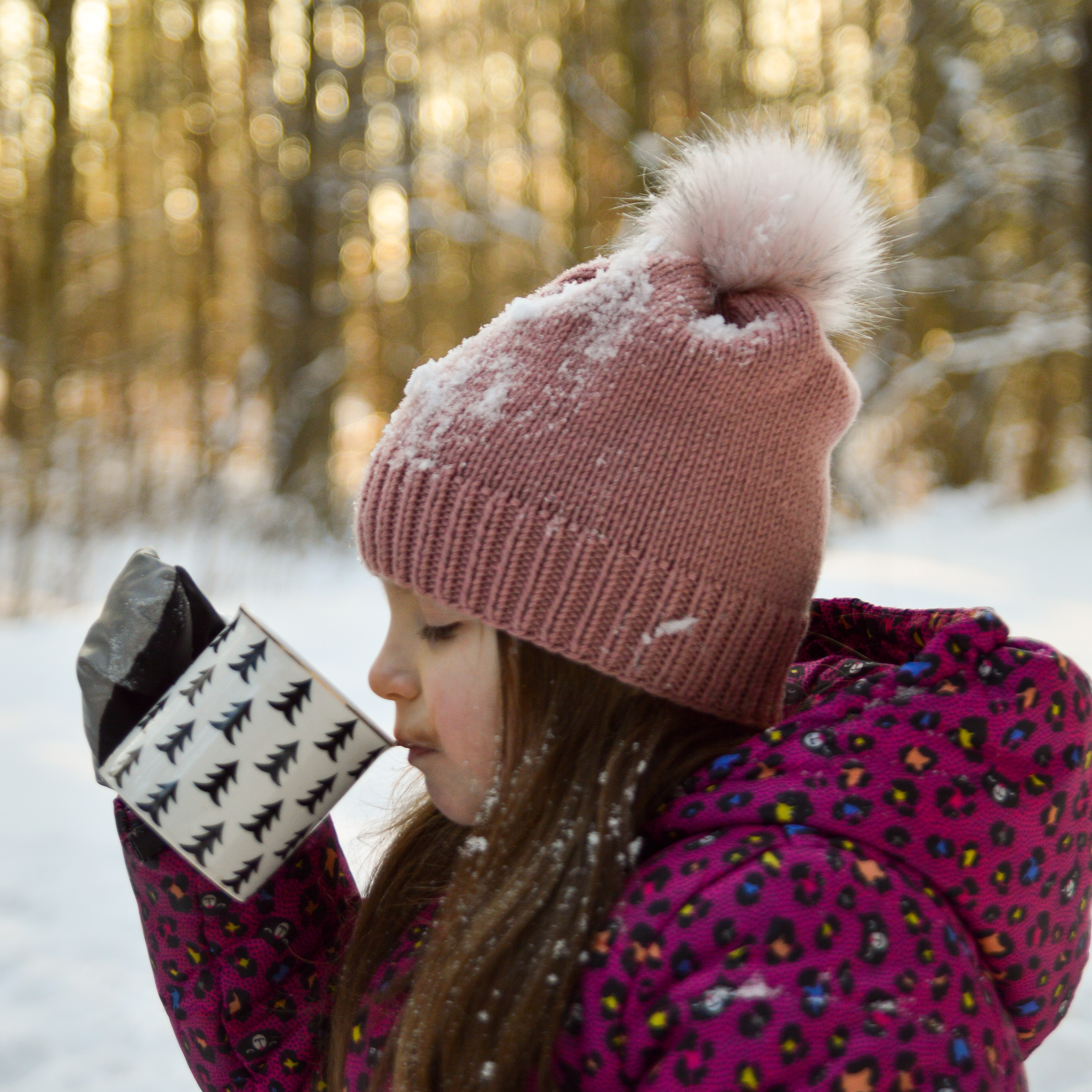 Merino vilnos kepurė su mažu bumbulu