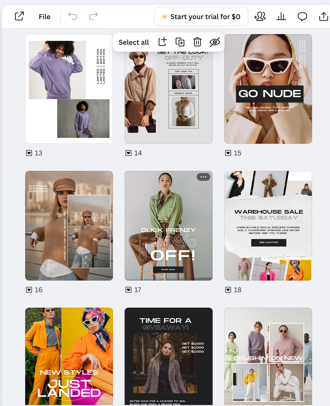 80 Page Trendy Promo Bundle