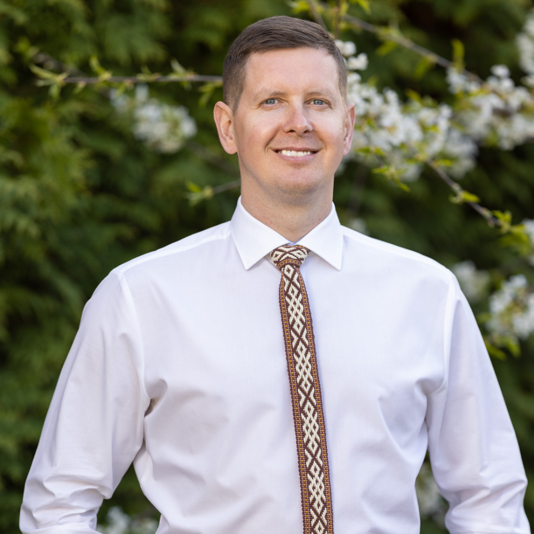 Vyriškas kaklaraištis rudas