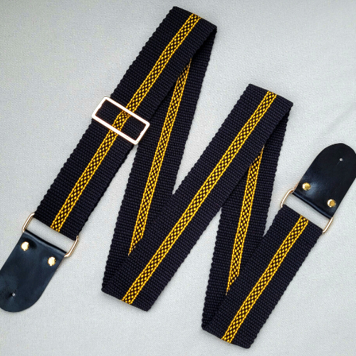 Gitaros diržas juodas