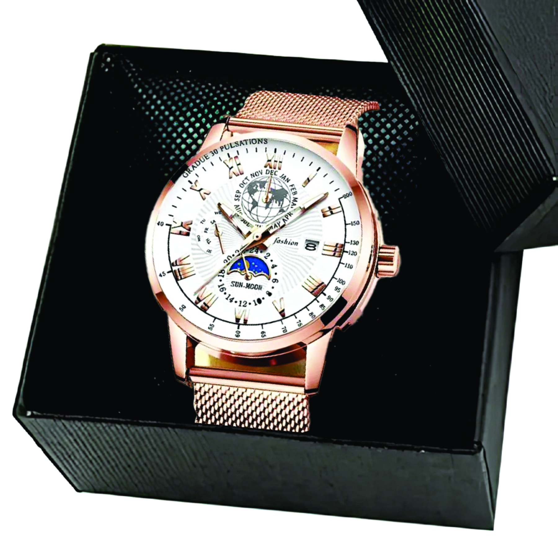 HX Rose Gold Pen & Watch Set
