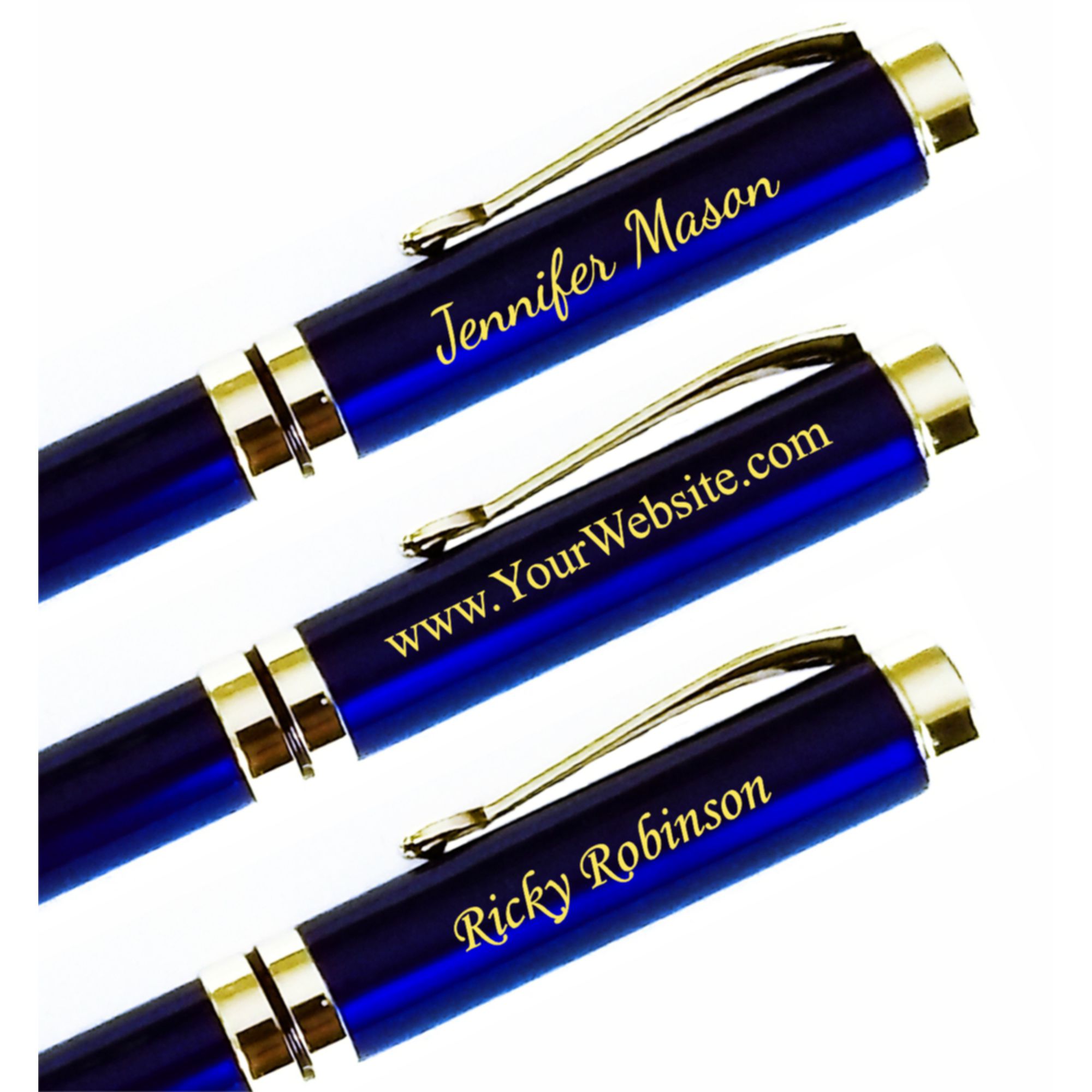 5 Mirrored Indigo Pen Sets