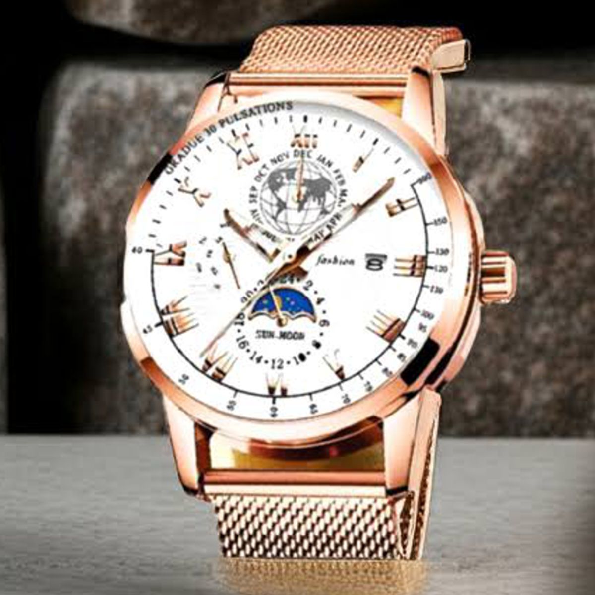 7 Noble Rose Gold Fashion Watch