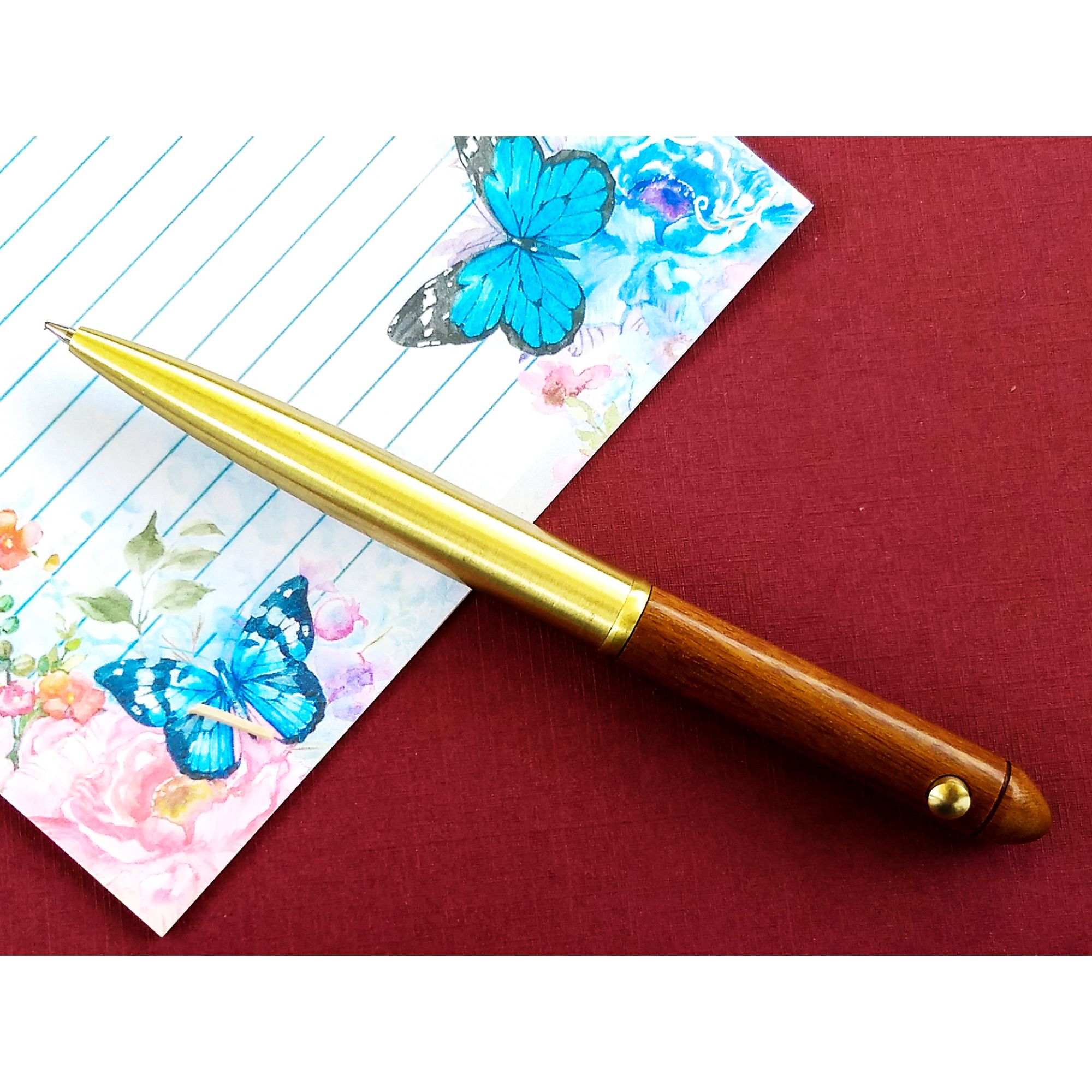 10 Antiqued Rosewood Pens
