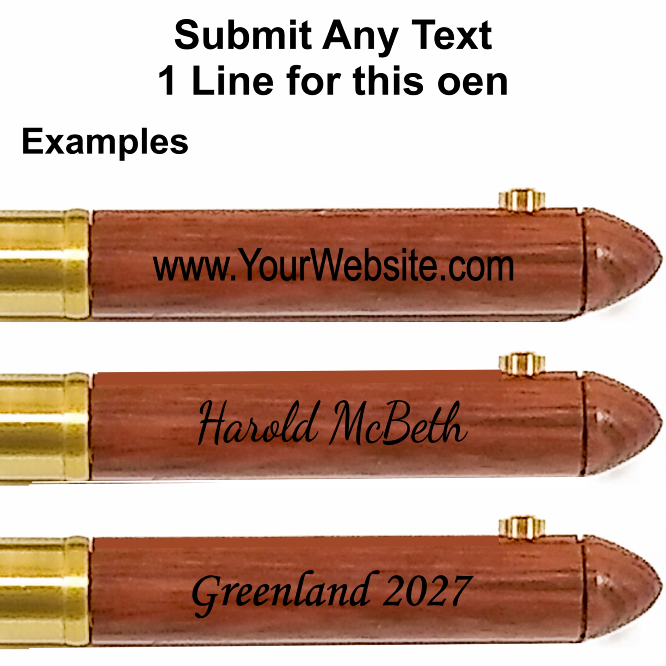 10 Antiqued Rosewood Pens