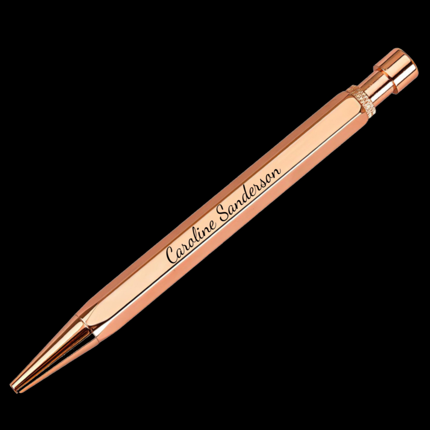Hex Rose Gold Pen Set 