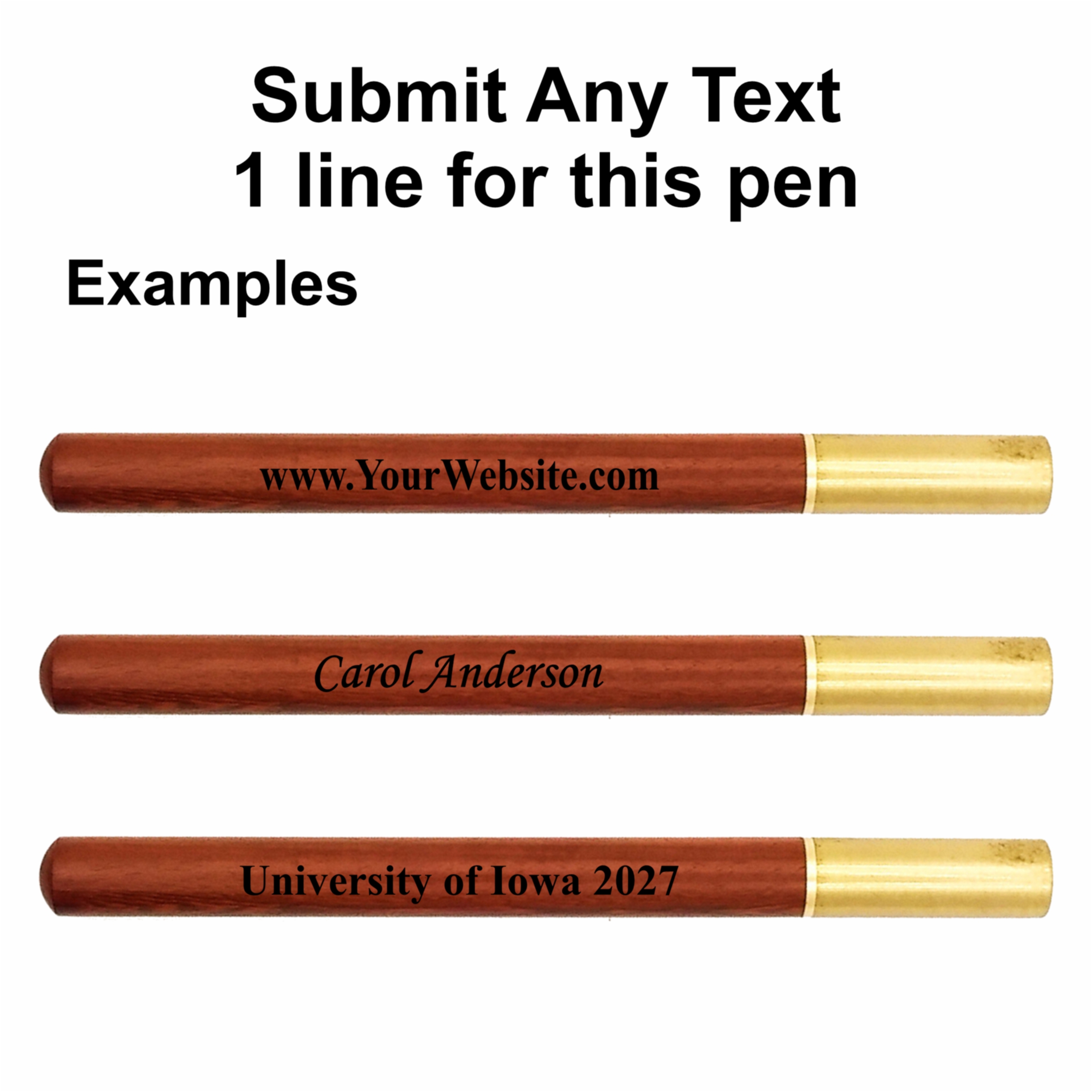 10 Deco Exotic Wood Pens