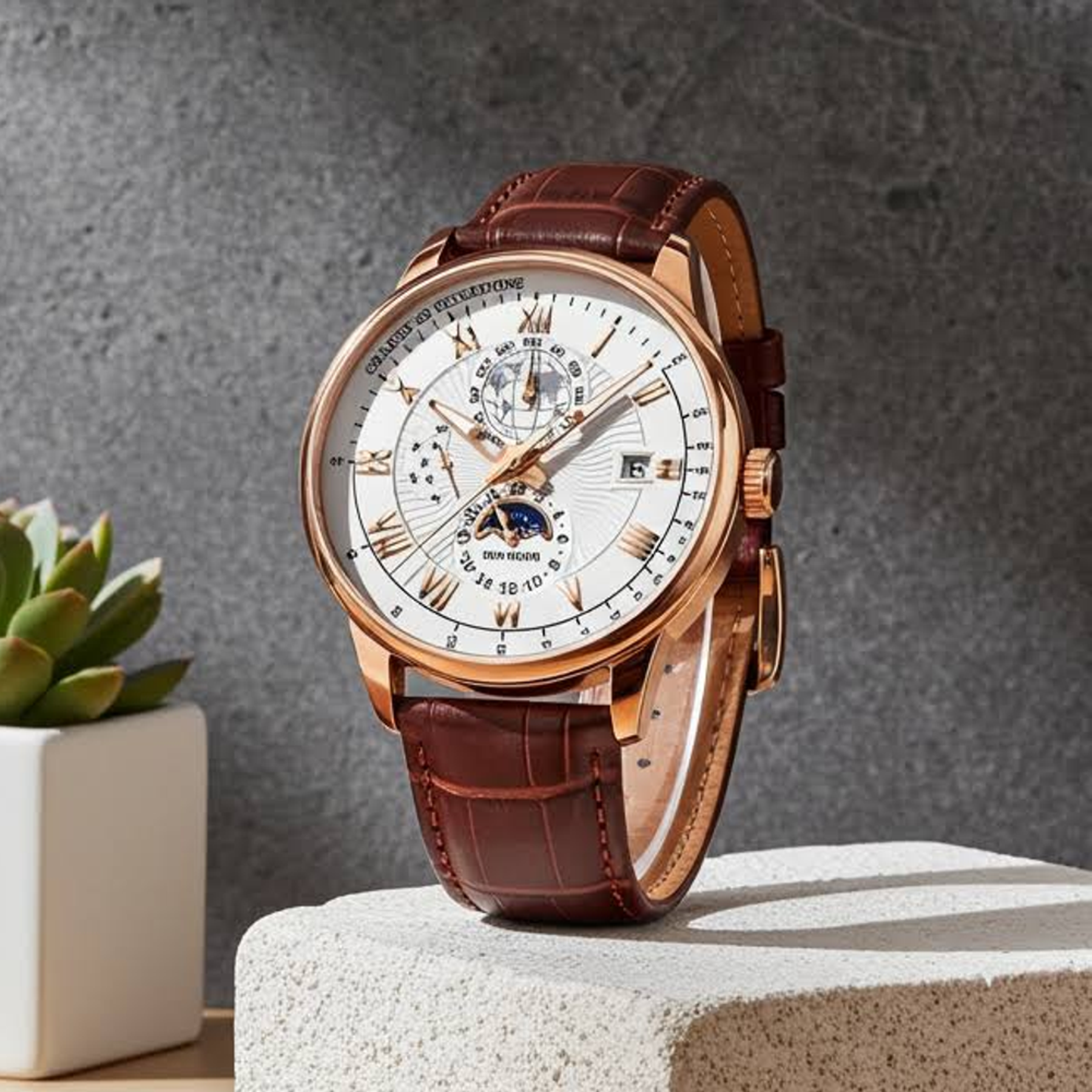 HX Rose Gold Watch & Pen Set (B)