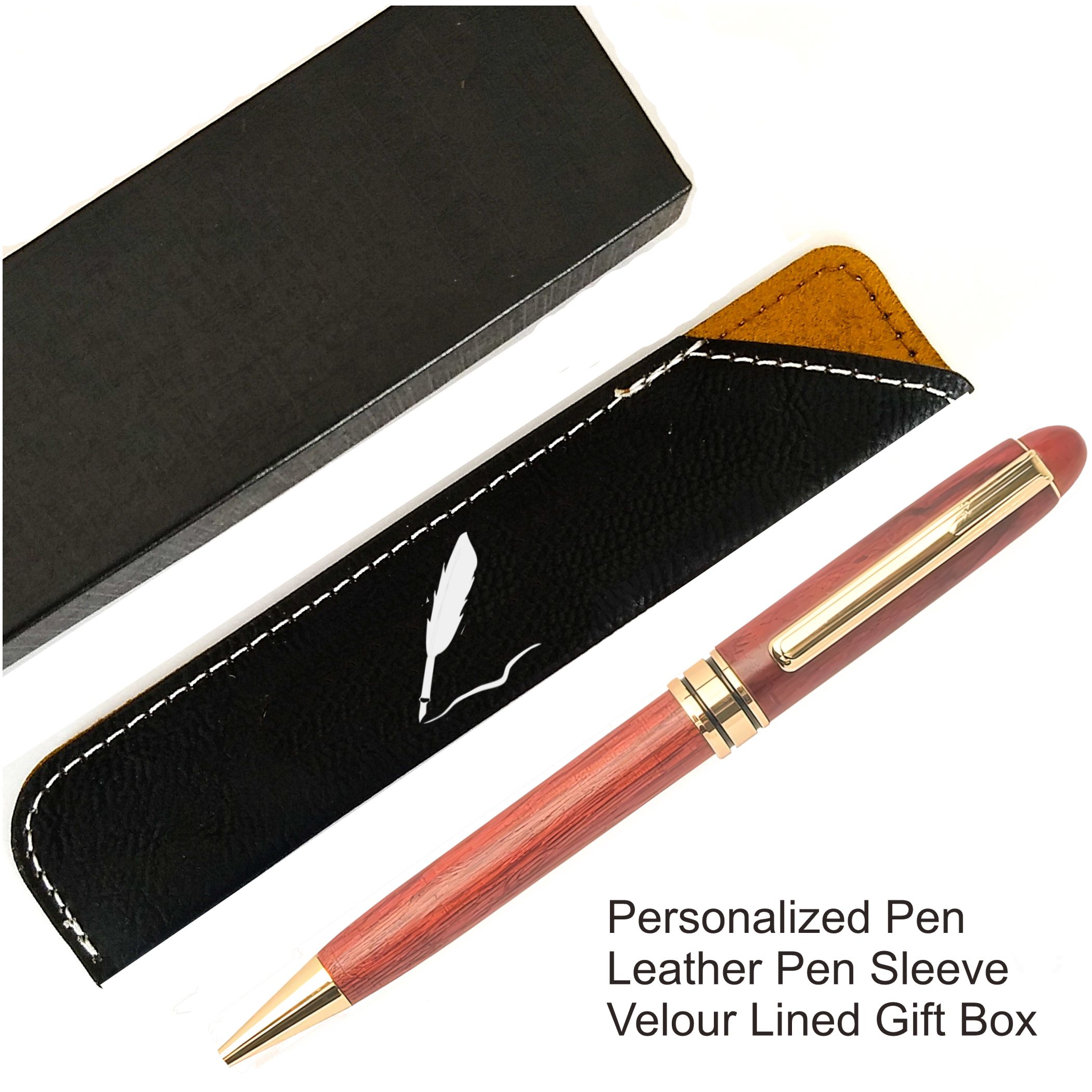 5 Rosewood Ballpoint Pen Sets