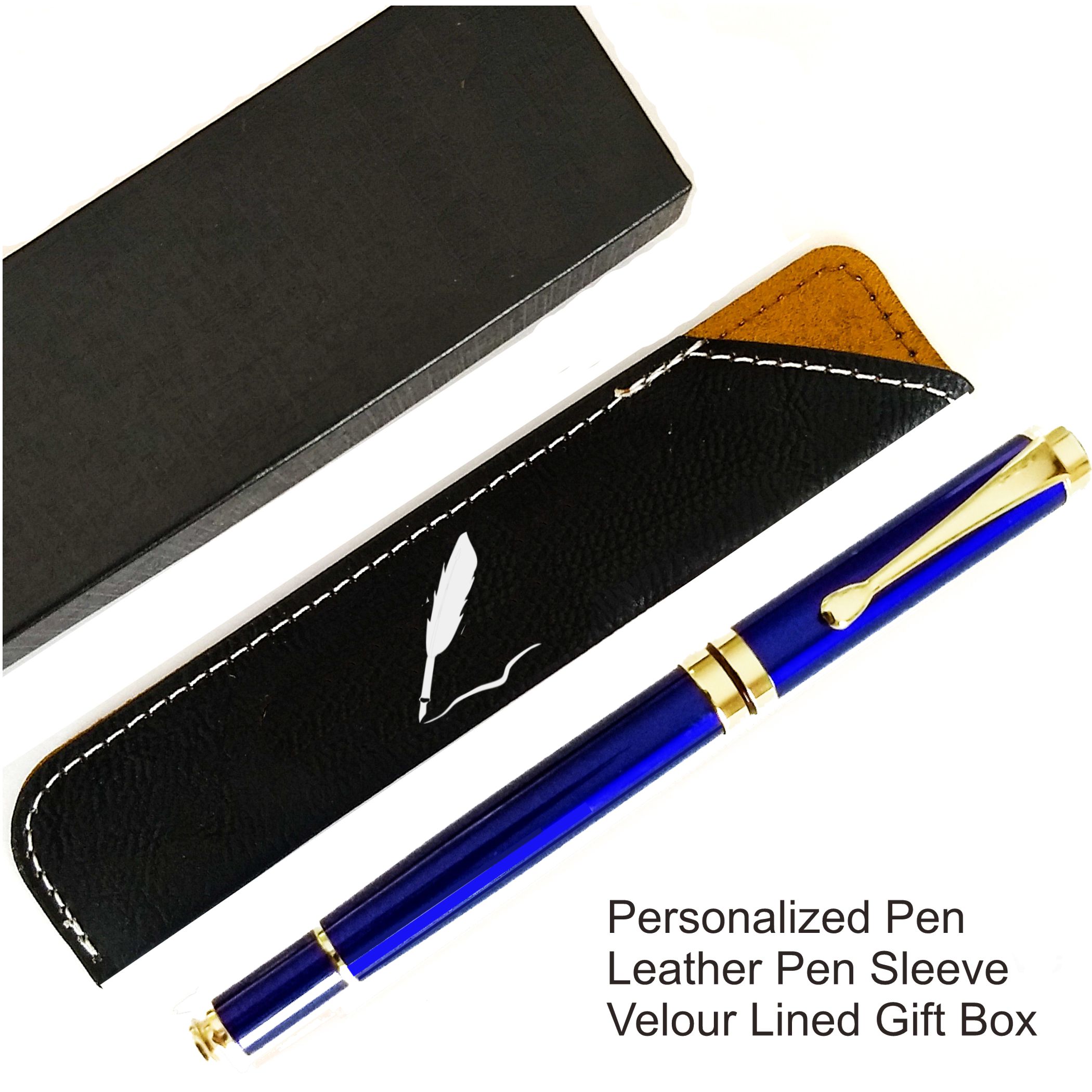 5 Mirrored Indigo Pen Sets