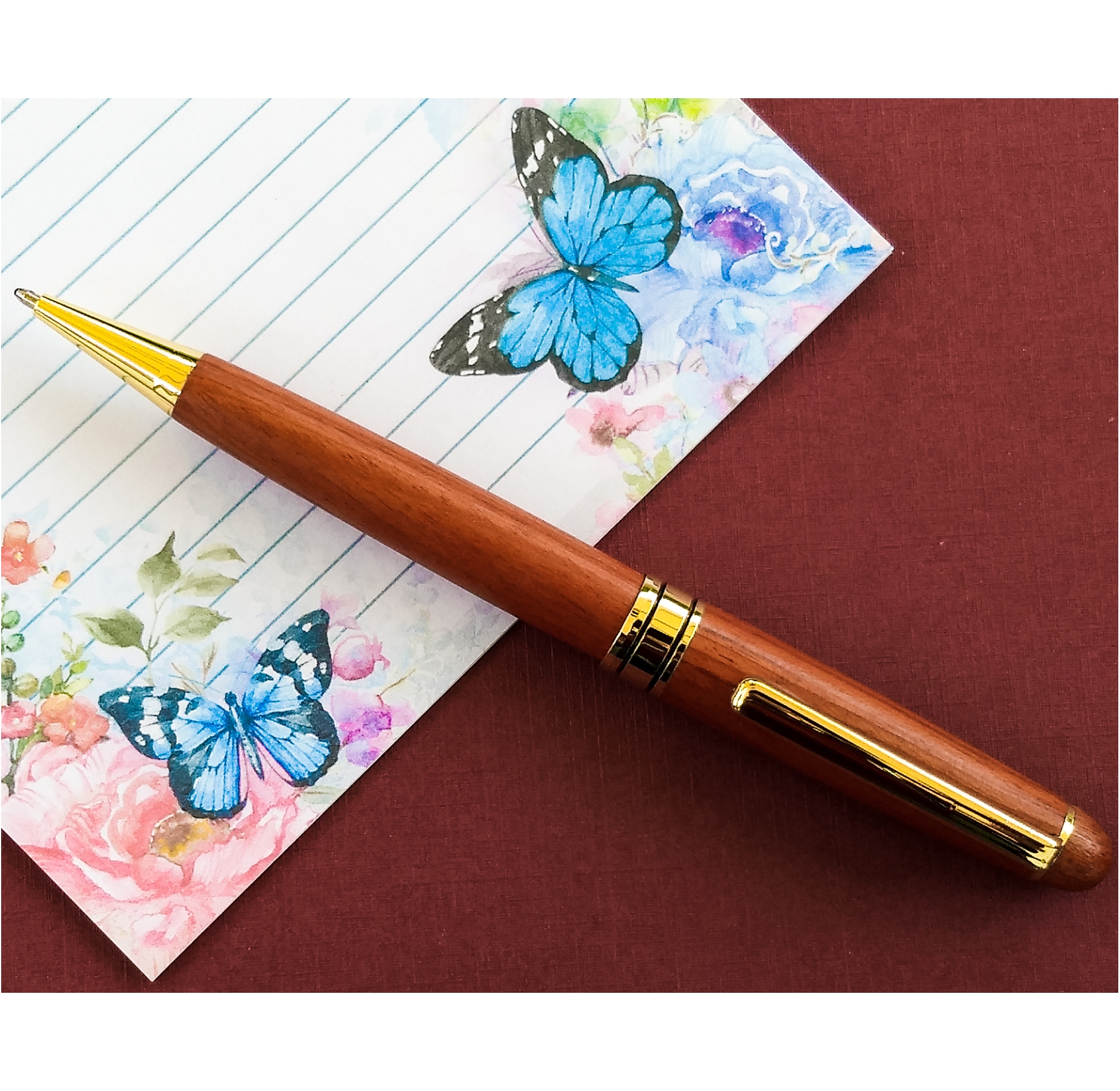 5 Rosewood Ballpoint Pen Sets