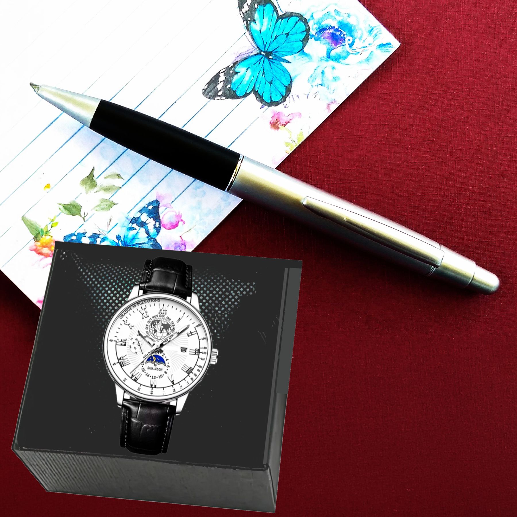 Elite Pen & Watch Set