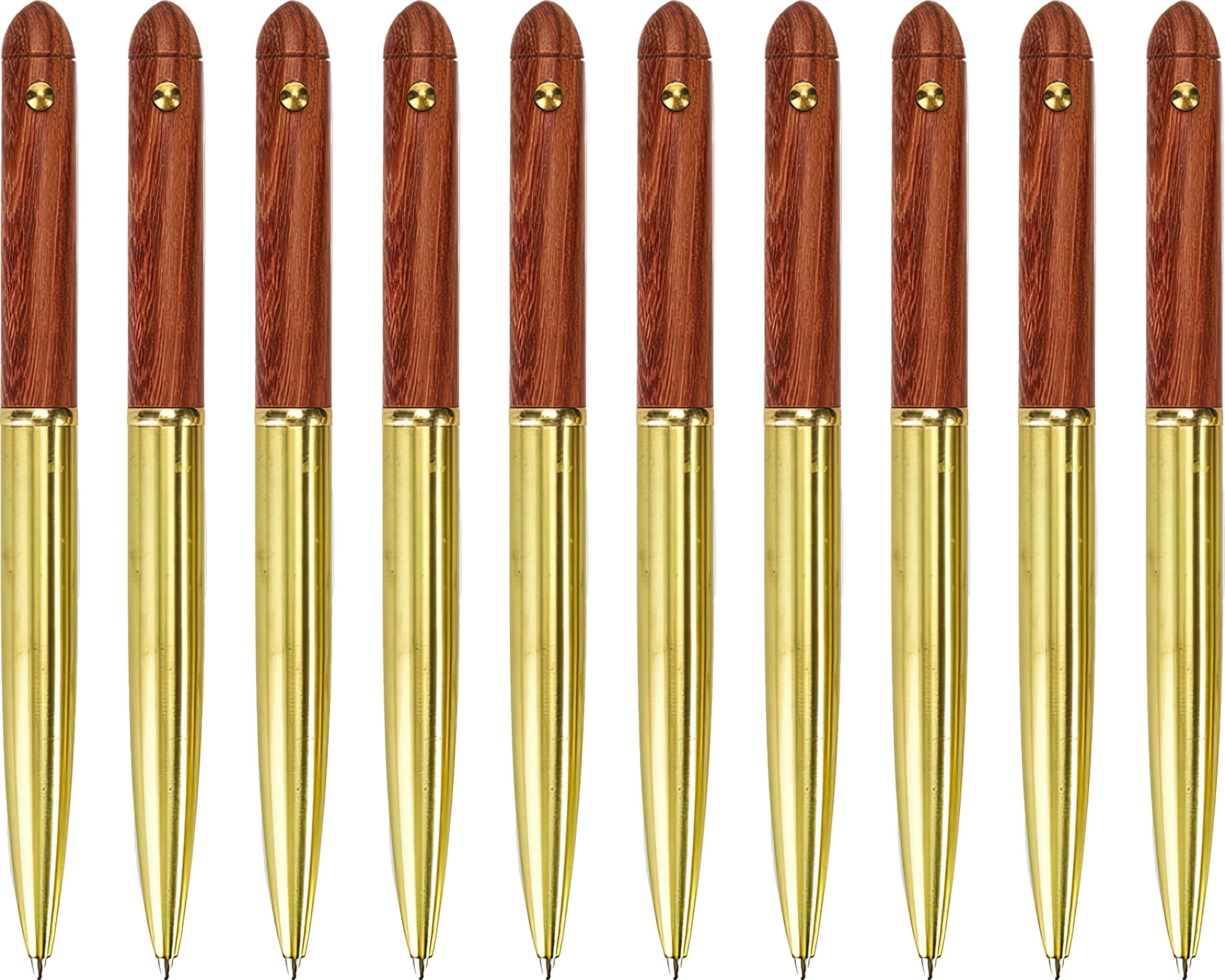 10 Antiqued Rosewood Pens