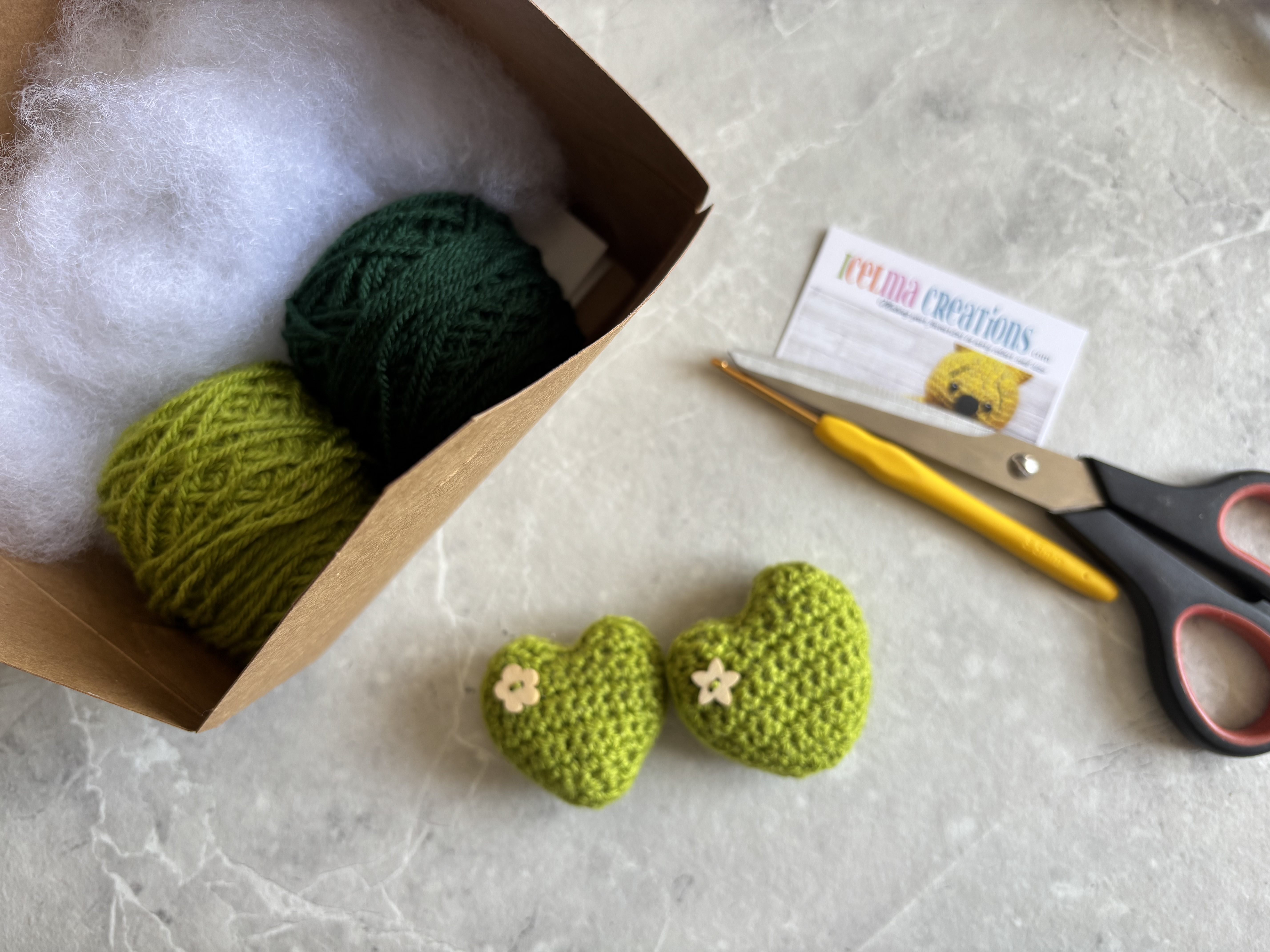 DIY Crochet Heart Kit - Hooked on Hugs