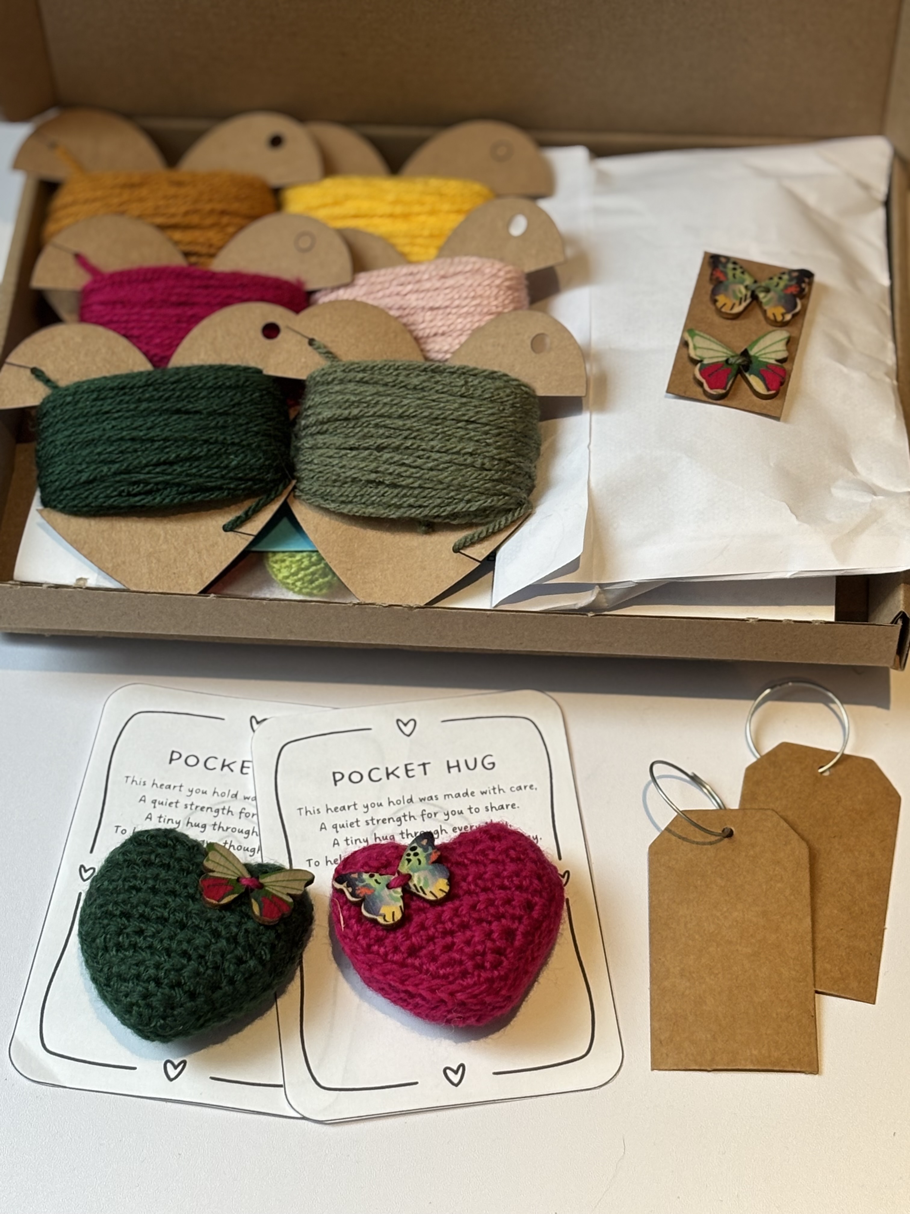 DIY Crochet Heart Kit - Hooked on Hugs