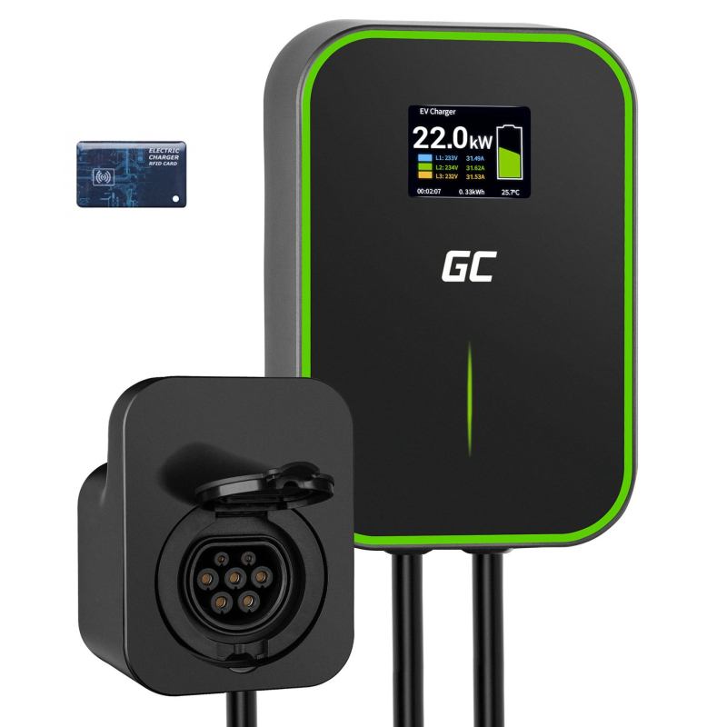 Borne de recharge Green Cell GC PowerBox — Wallbox 22 kW
