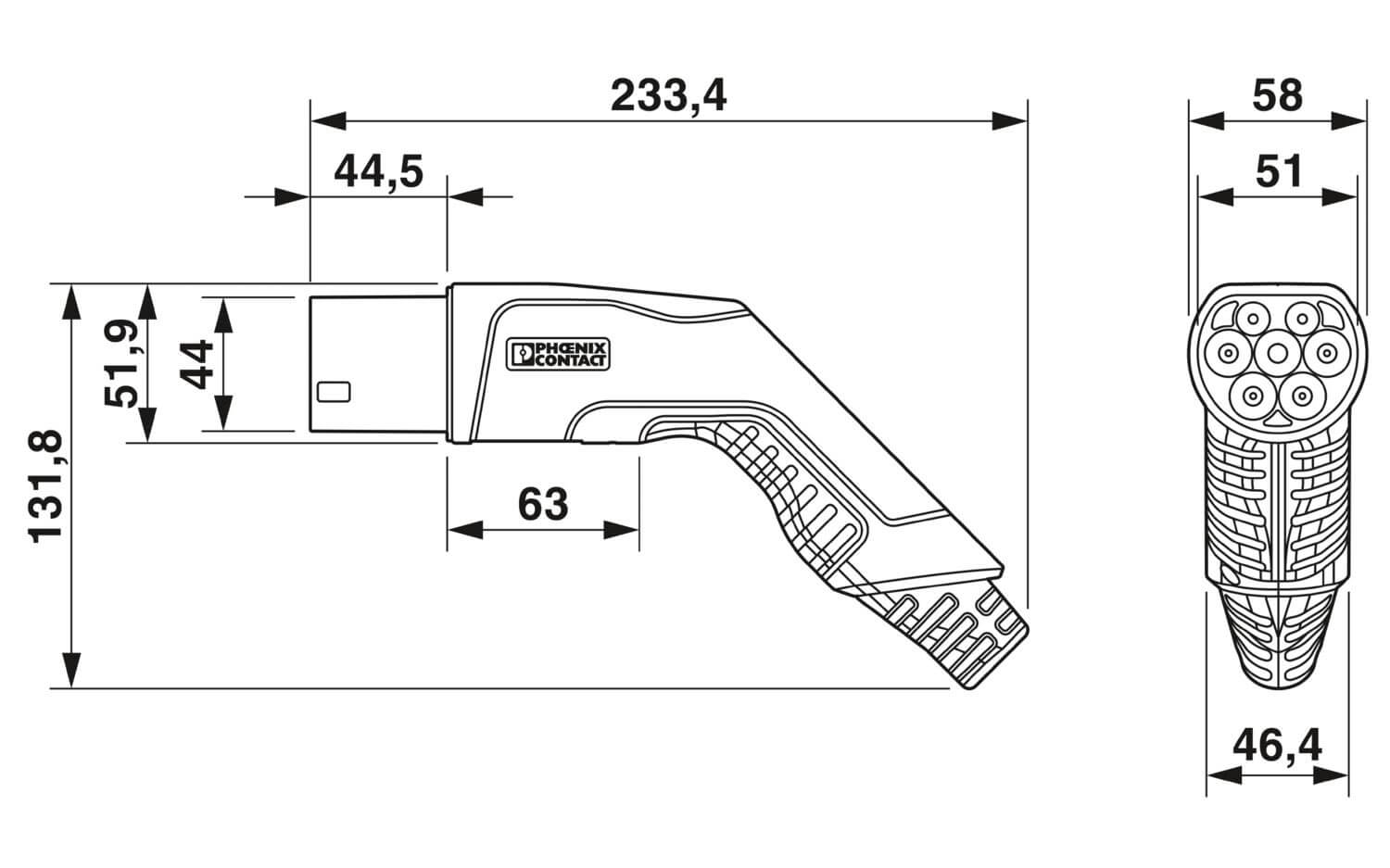 Câble de charge, Type 2, 32A, 3PH, 10m - CHARX connect comfort - PHOENIX CONTACT