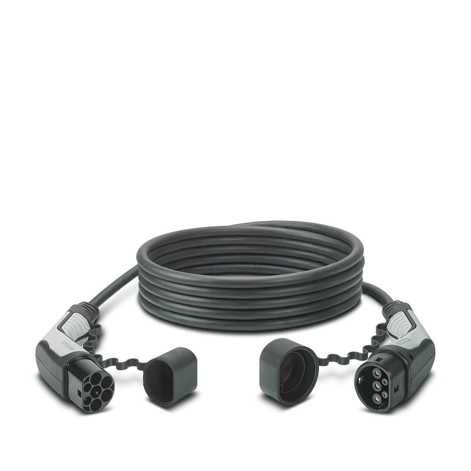 Câble de charge AC, Type 2, 32A, 1PH, Longueur 5M, Noir - PHOENIX CONTACT
