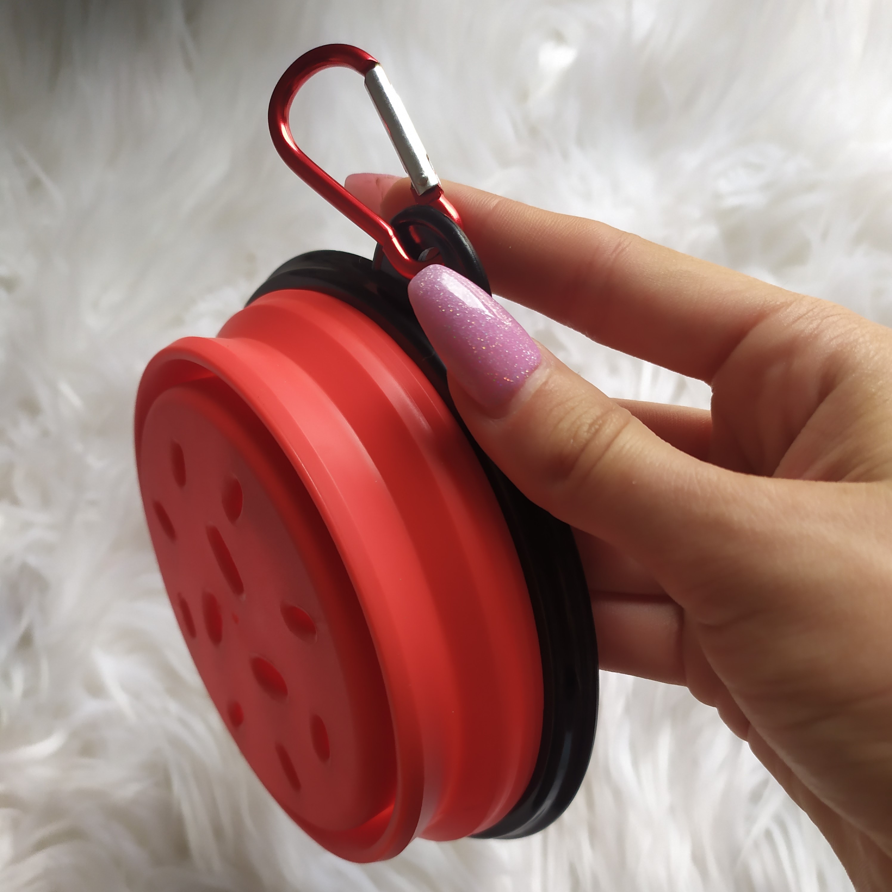 Comedero portátil - Rojo