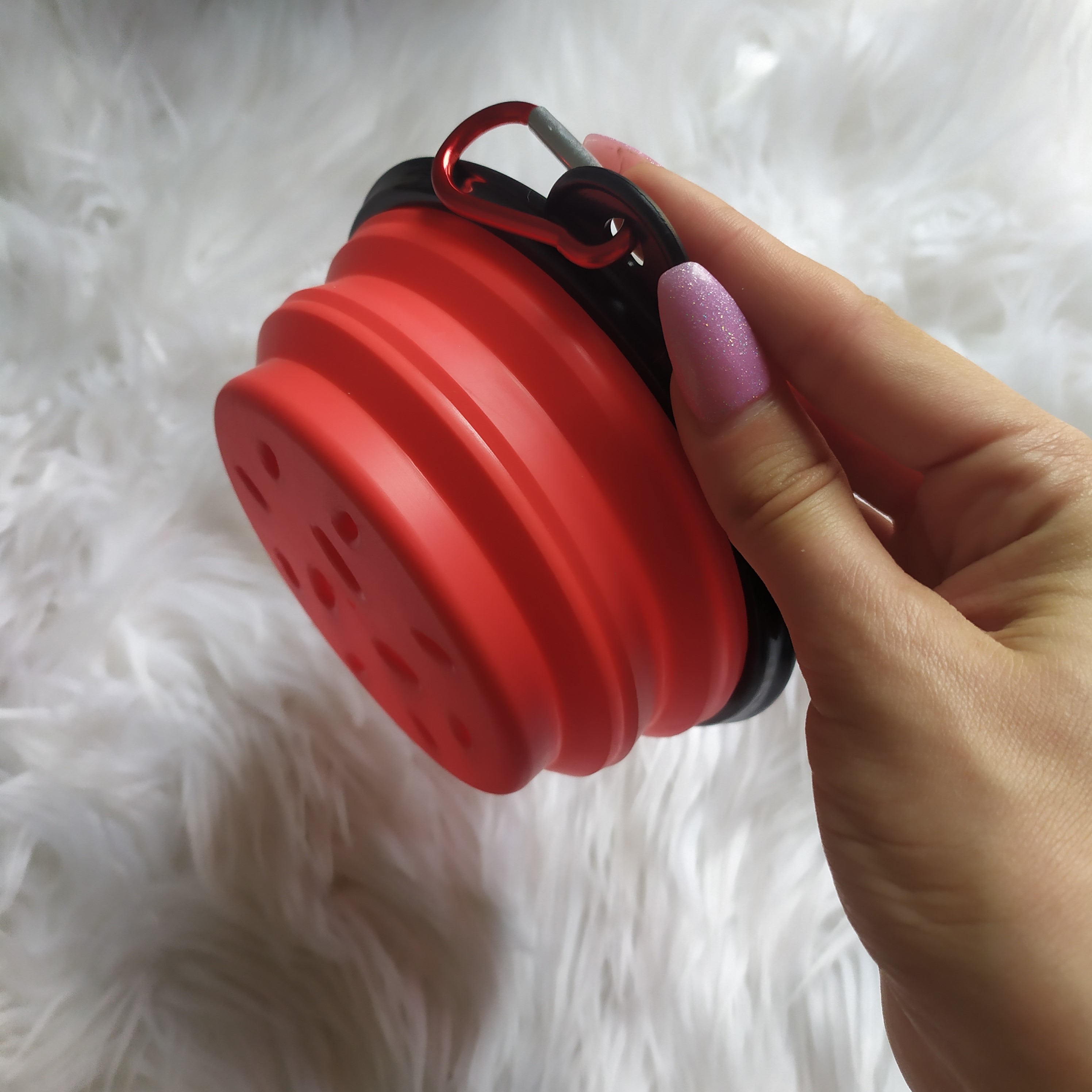 Comedero portátil - Rojo