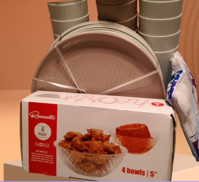 Ronnelli 4 Piece Heart Bowls and tableware Set