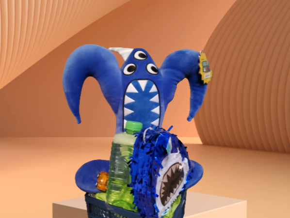 Blue Monster Plush Hat