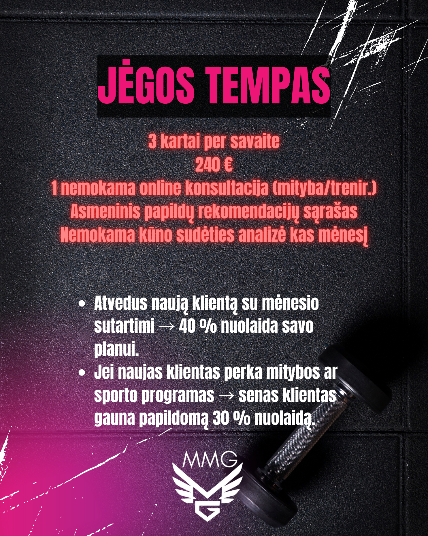 JĖGOS TEMPAS
