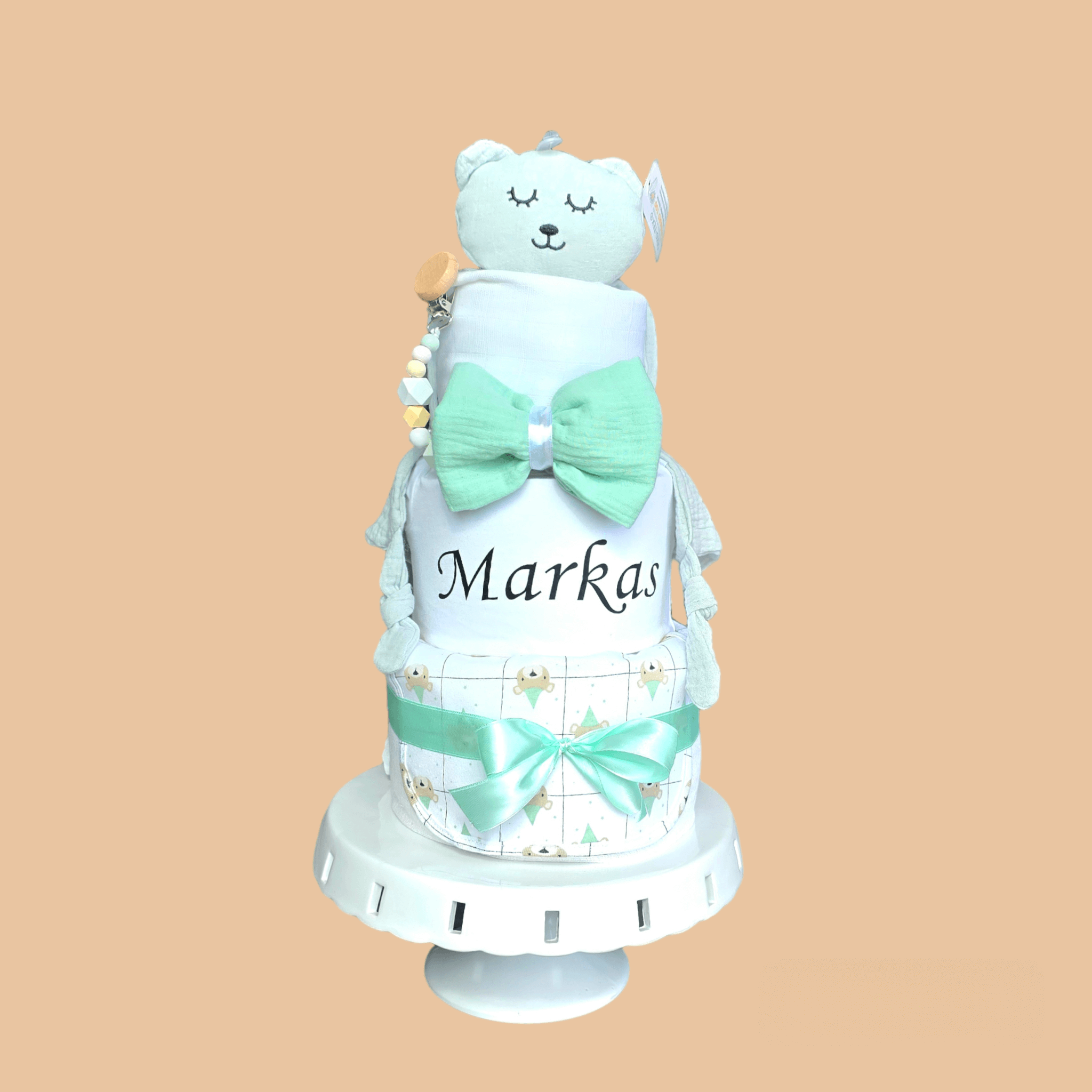 Vardinis MEGA Sauskelnių tortas
