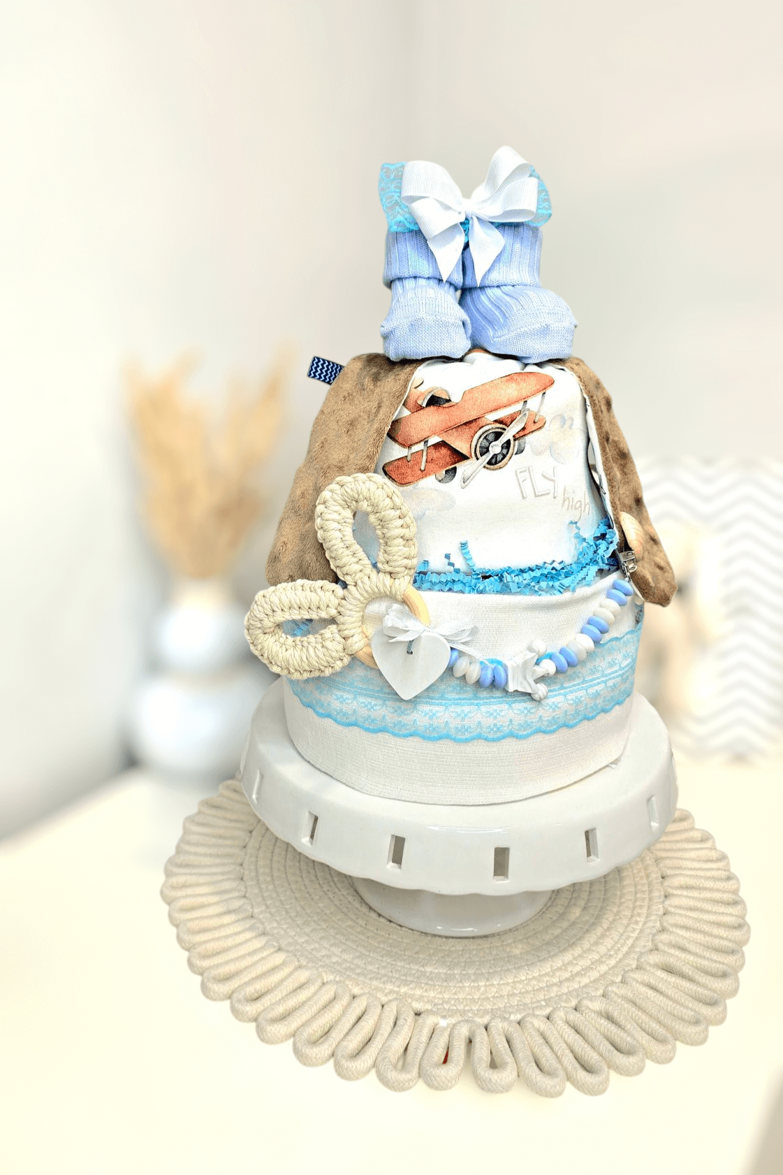 Sauskelnių tortas Lėktuvas