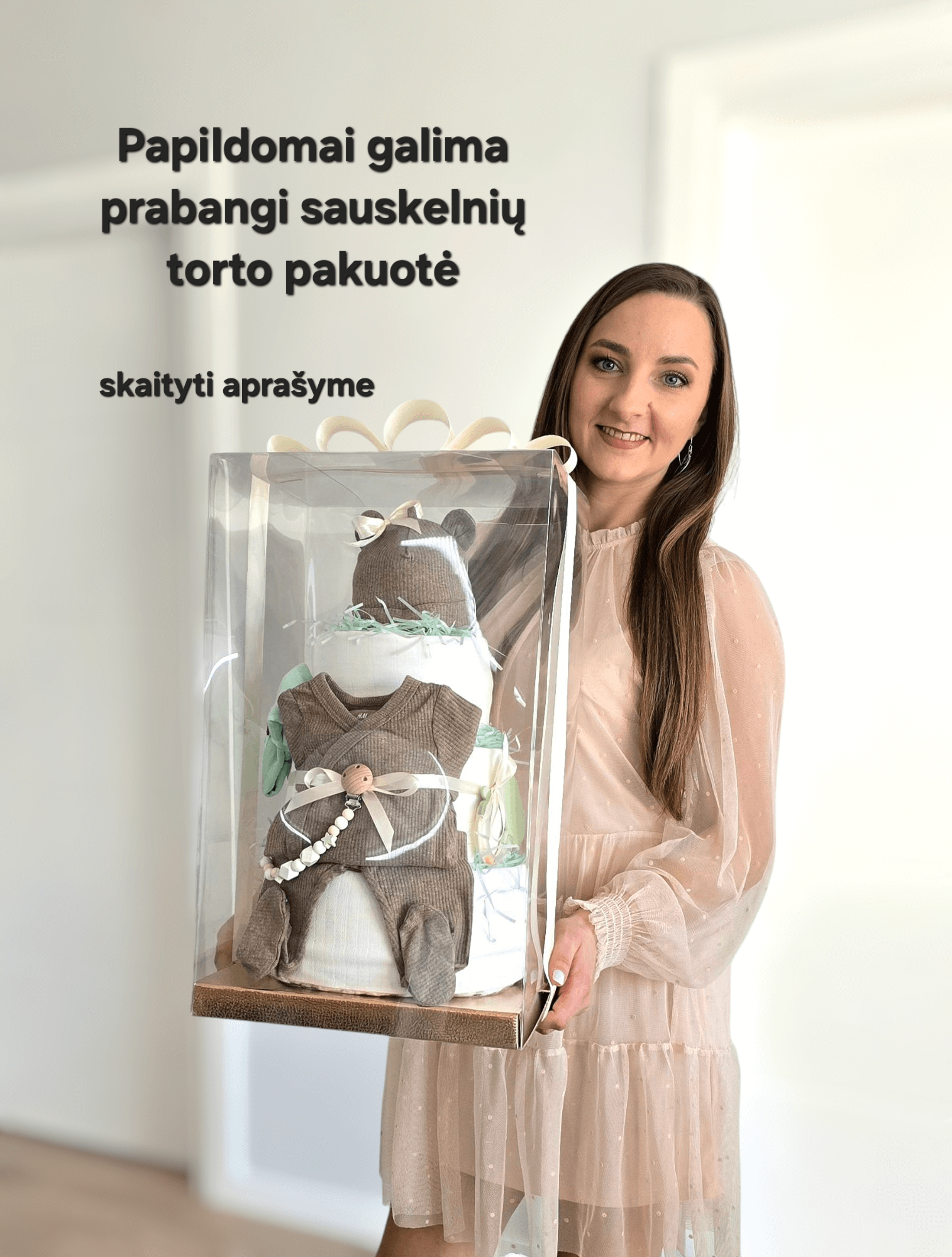 Sauskelnių tortas "Ateinu"