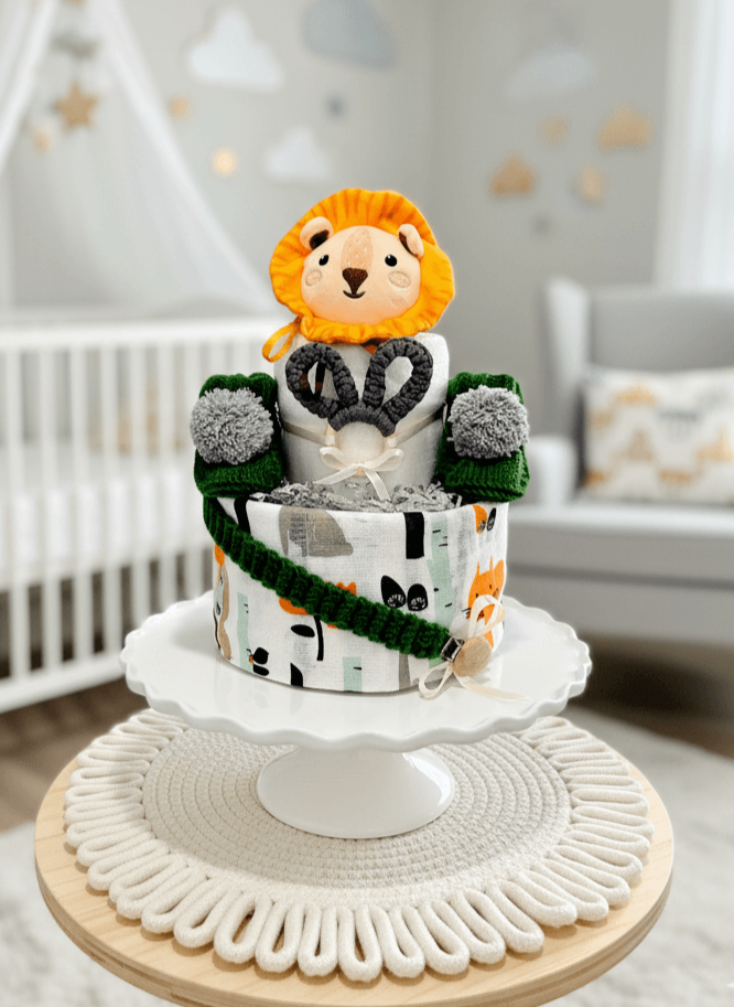 Sauskelnių tortas "Liūtukas"