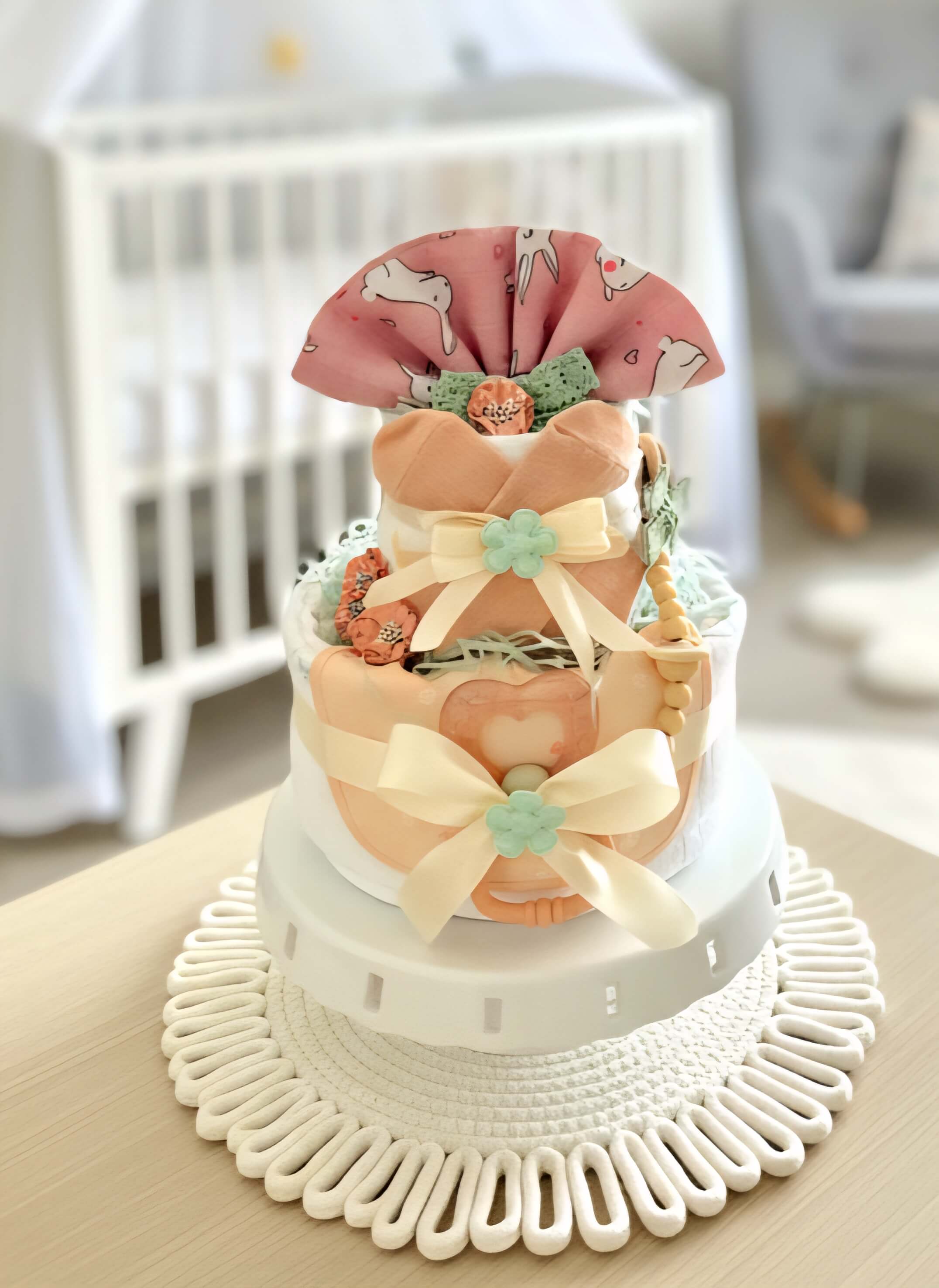Sauskelnių tortas "Vėduoklė"