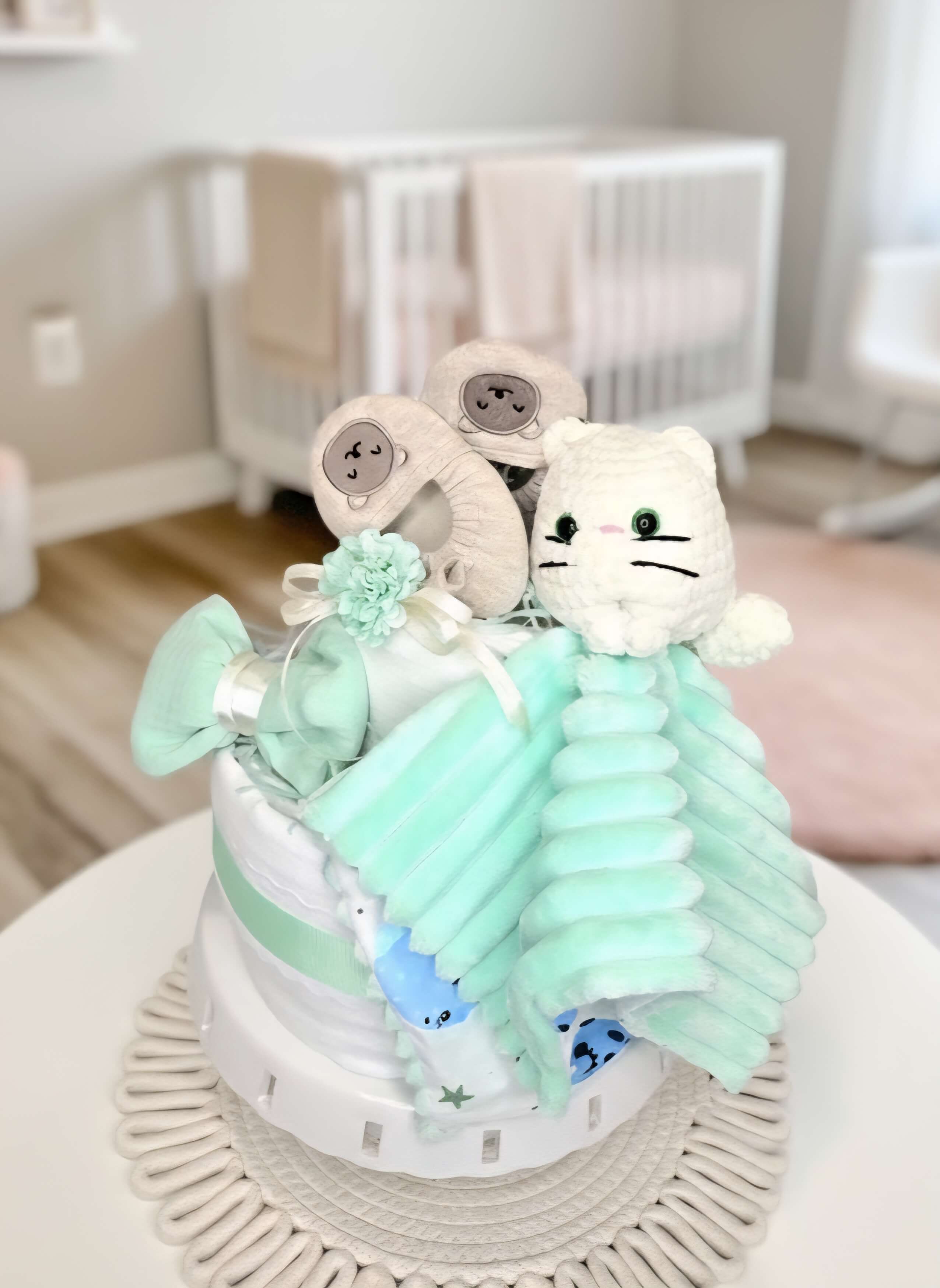 Sauskelnių tortas "Katinėlis"