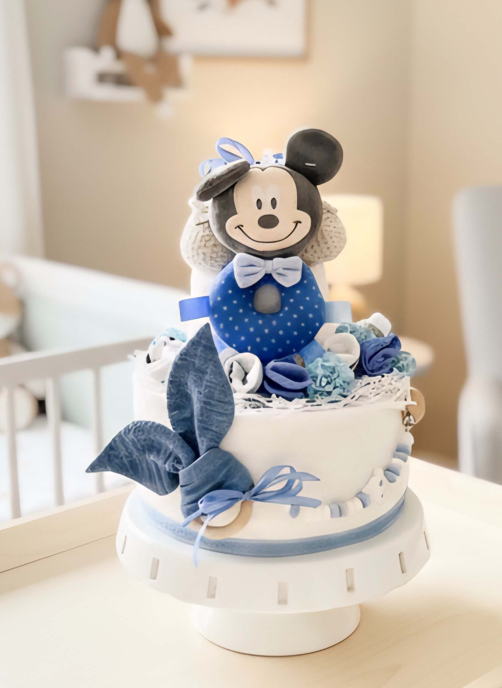 Sauskelnių tortas "Mickey berniukui"